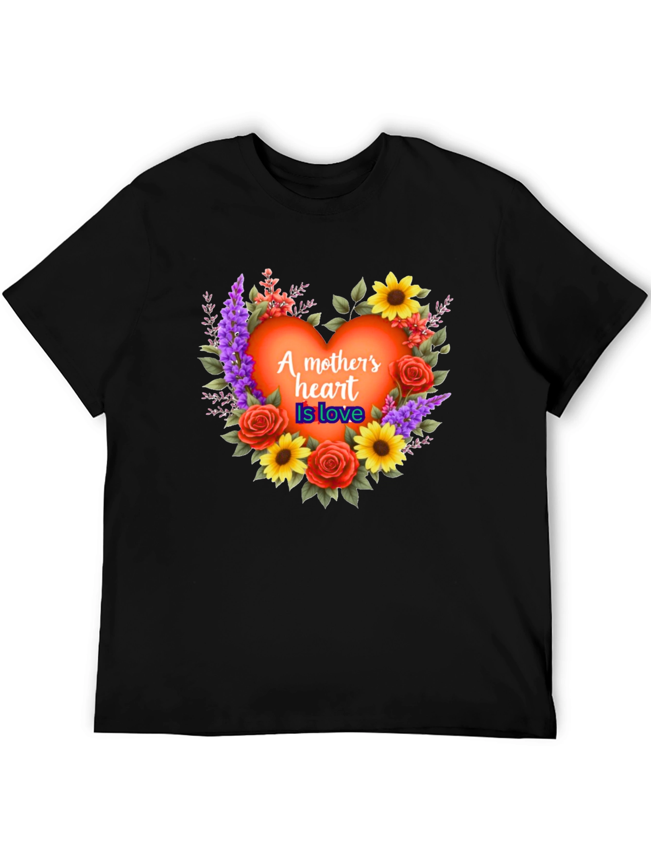 Mothers Heart Love Floral T-Shirt