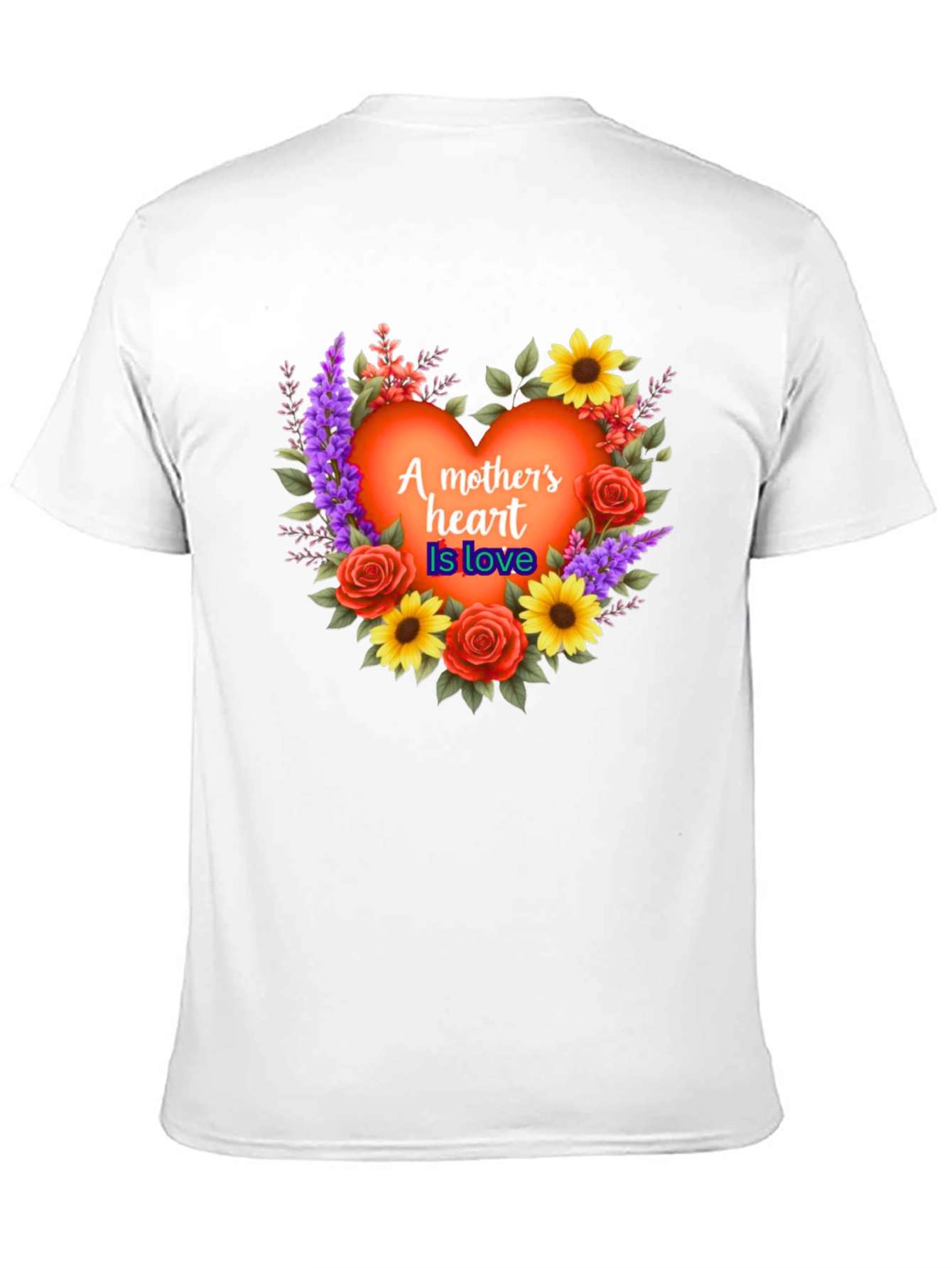 Mothers Heart Love Floral T-Shirt