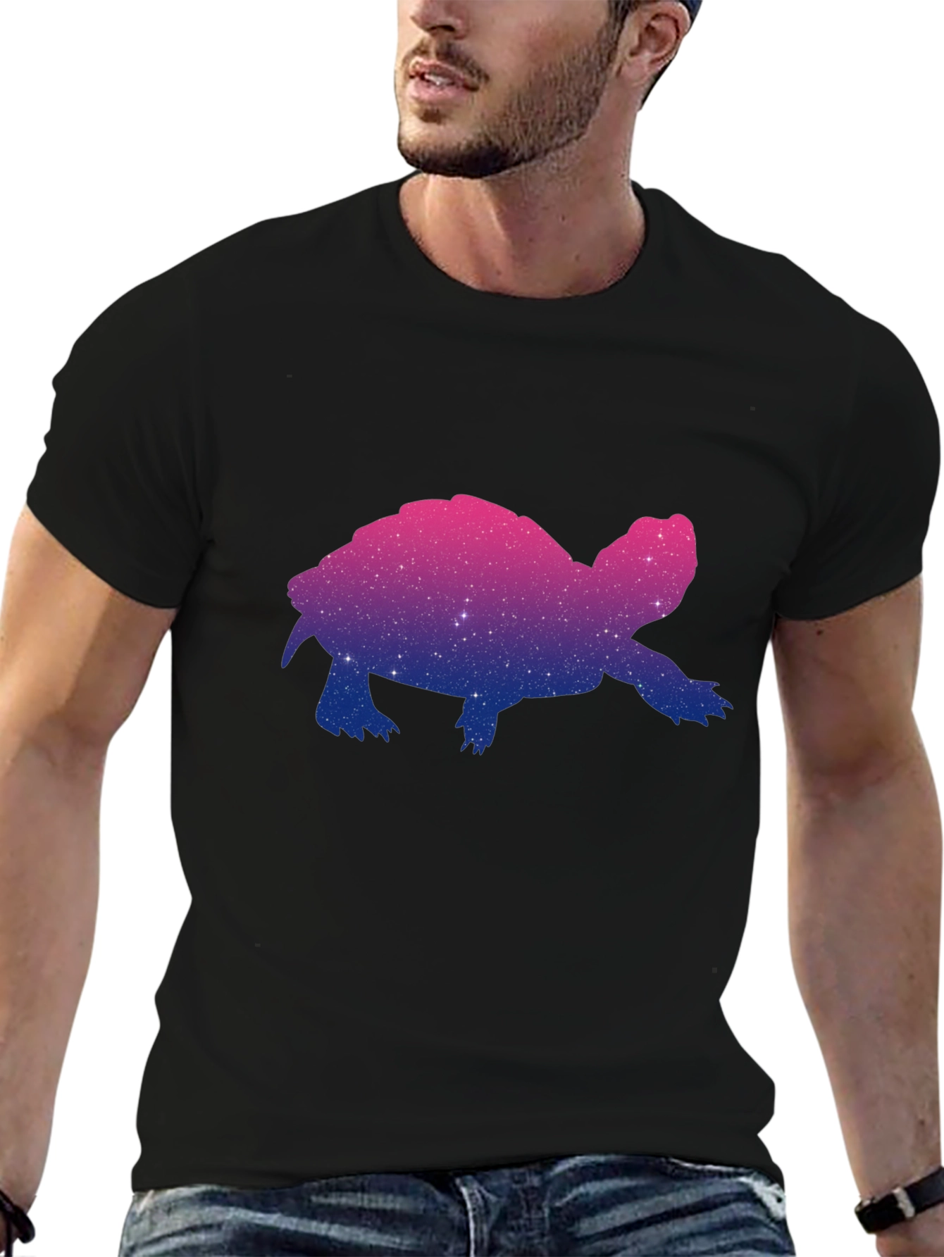Turtle Galaxy Graphic Tee - Black