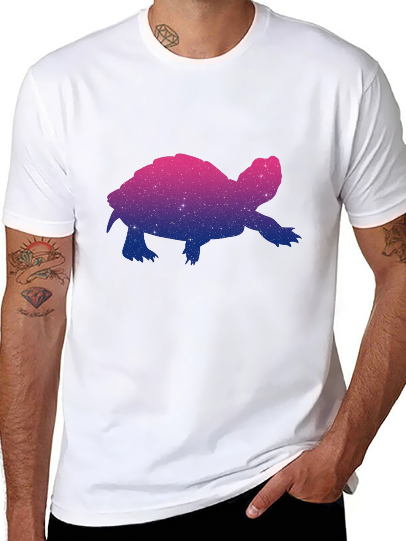Turtle Galaxy Graphic Tee - Black