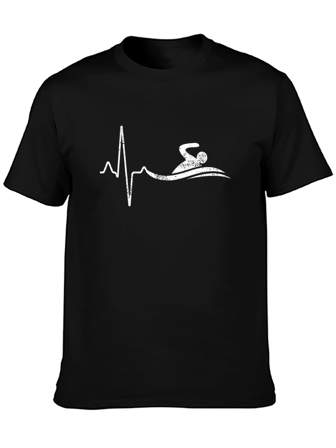 Swimmer Heartbeat Graphic T-Shirt