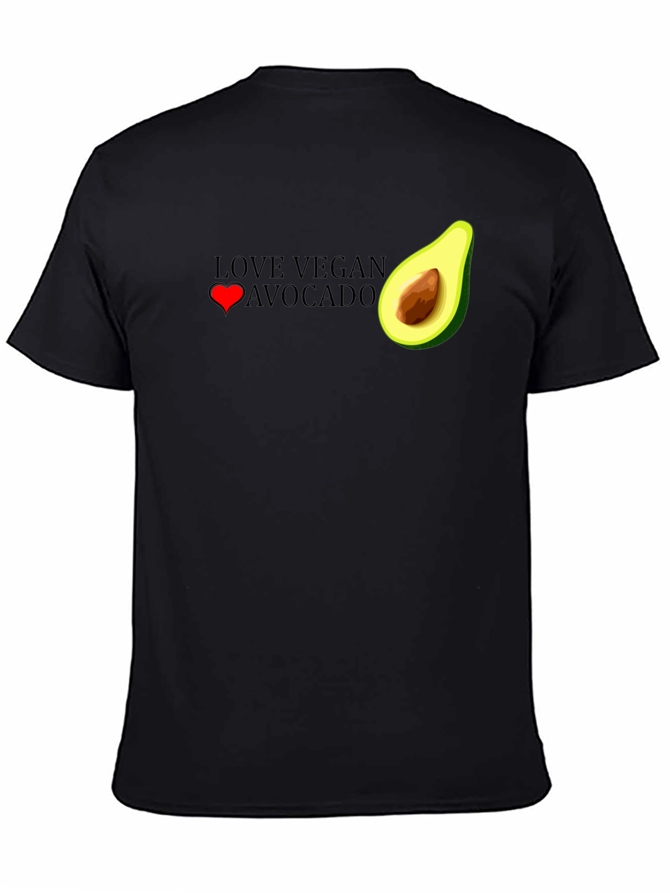 Love Vegan Avocado Graphic T-Shirt