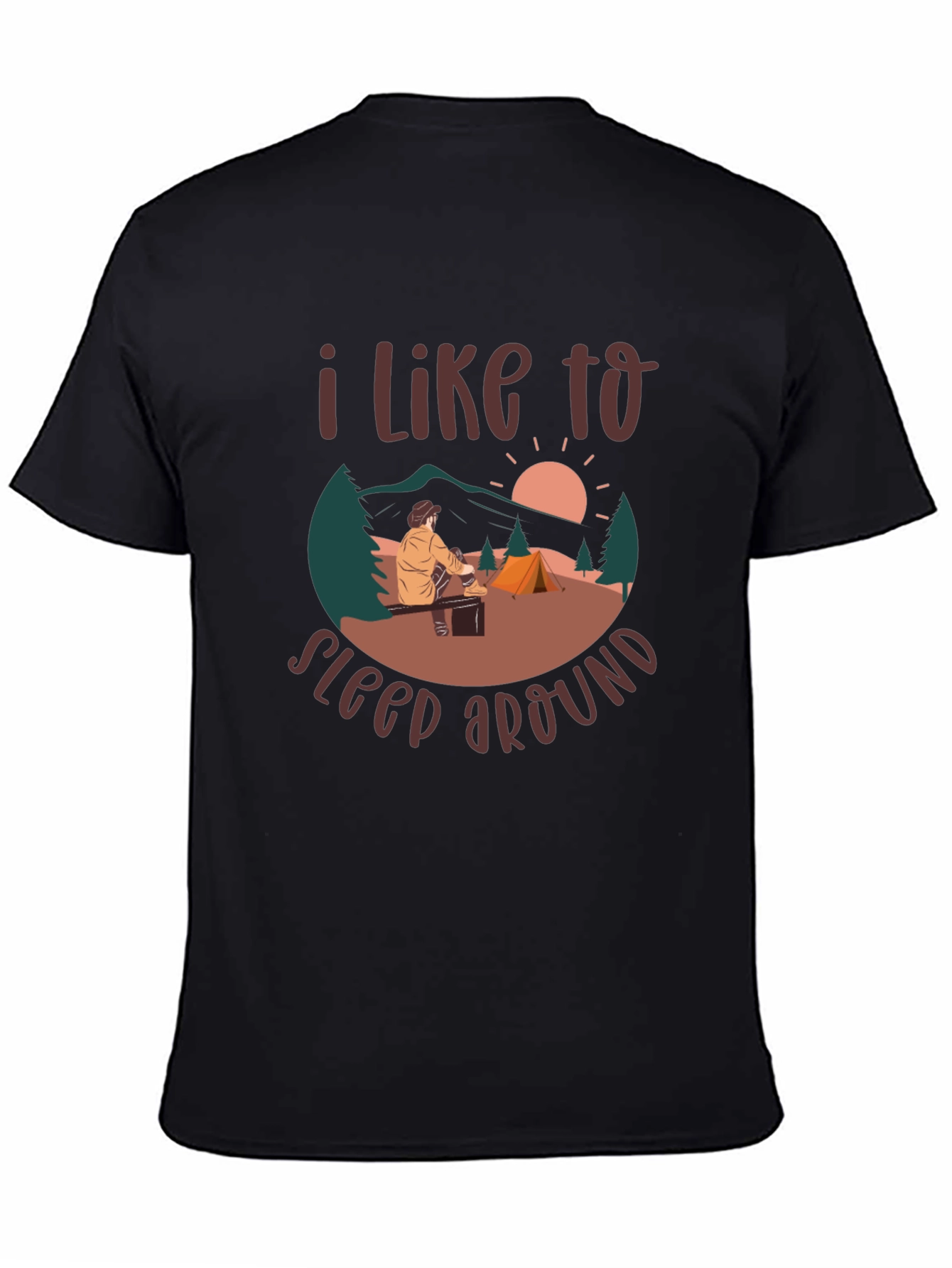 Camping T-Shirt: I Like to Sleep Around Graphic Tee