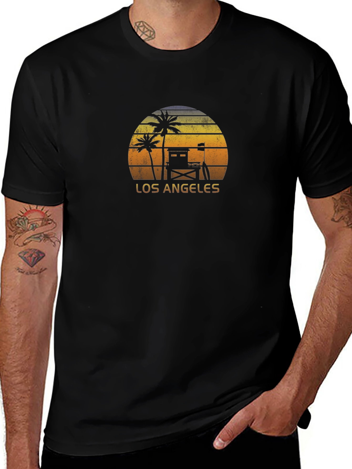 LA Beach Sunset T-Shirt