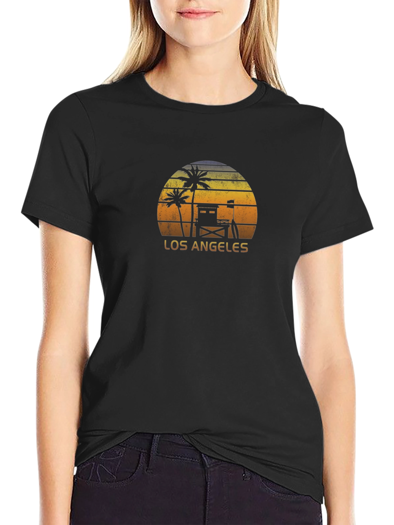LA Beach Sunset T-Shirt