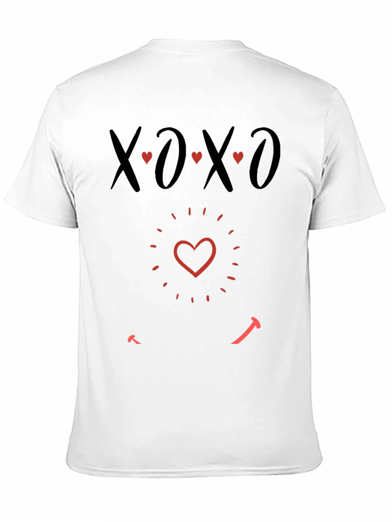 XOXO Heart Graphic Tee - Valentines Day T-Shirt