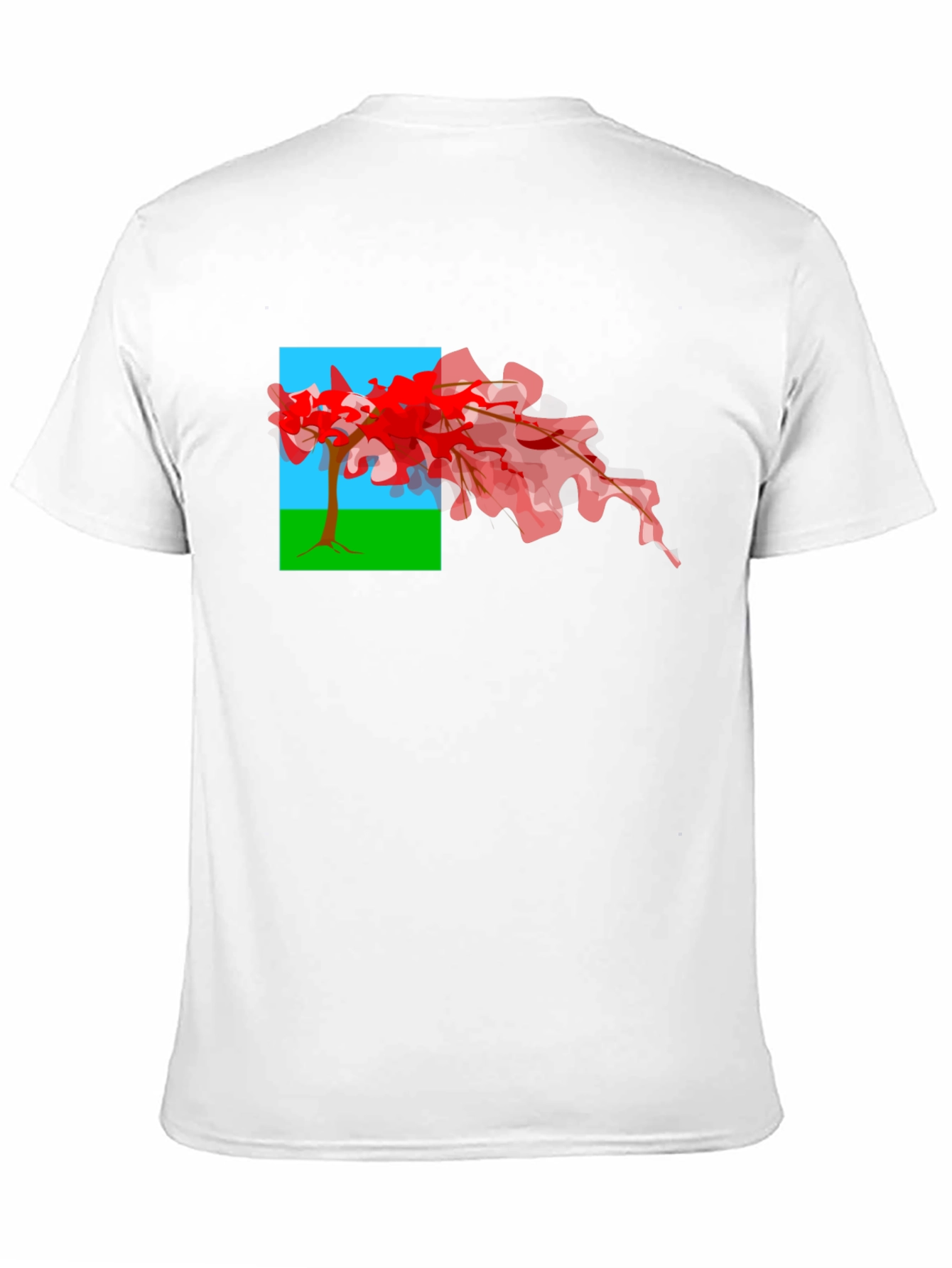 Abstract Tree Graphic Tee - Black Cotton Comfort