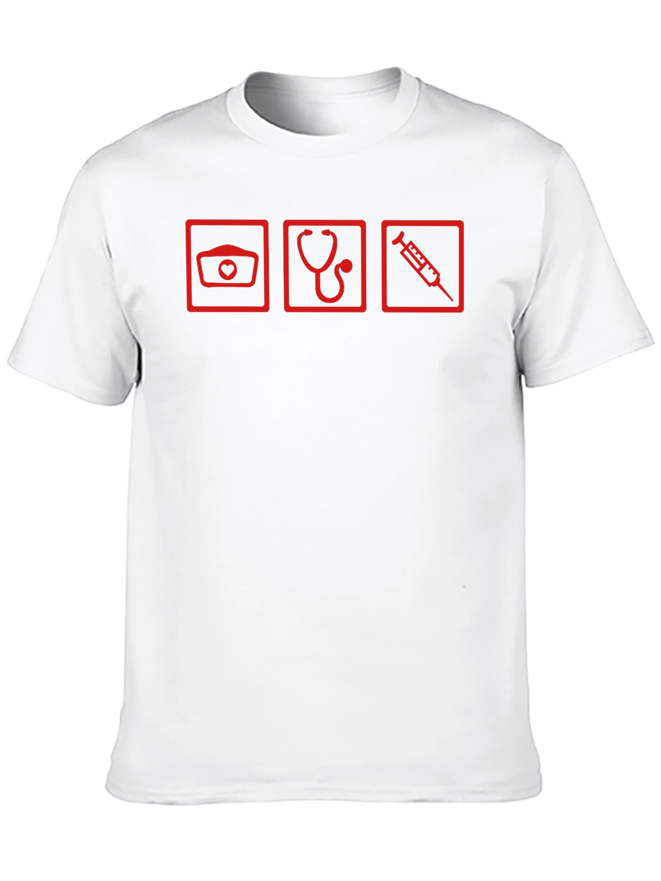 Nurse Life T-Shirt - Red Graphic Print