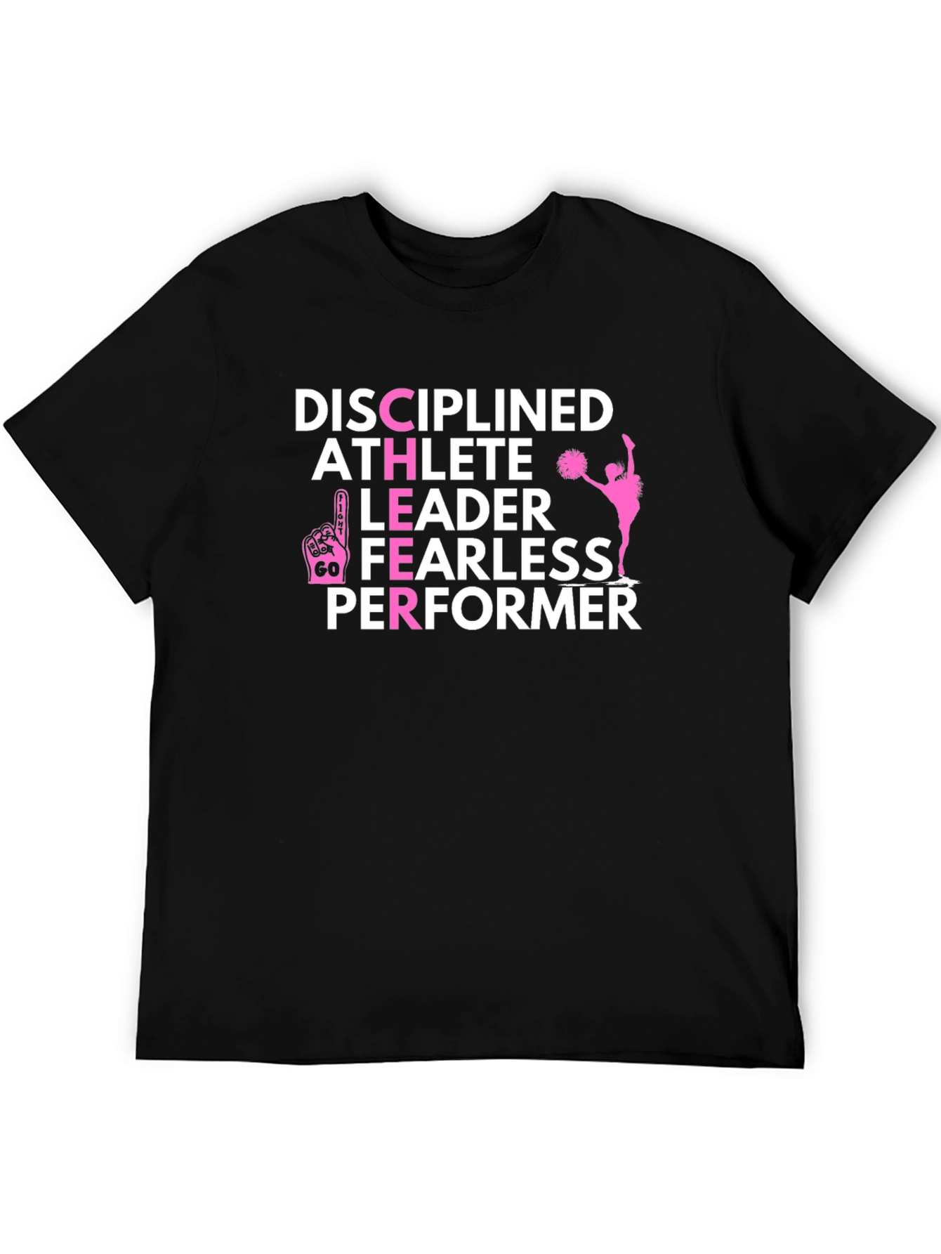 Cheerleader Graphic Tee - Disciplined Athlete Leader