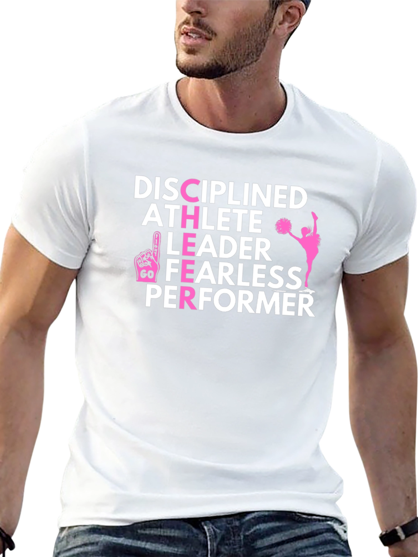 Cheerleader Graphic Tee - Disciplined Athlete Leader