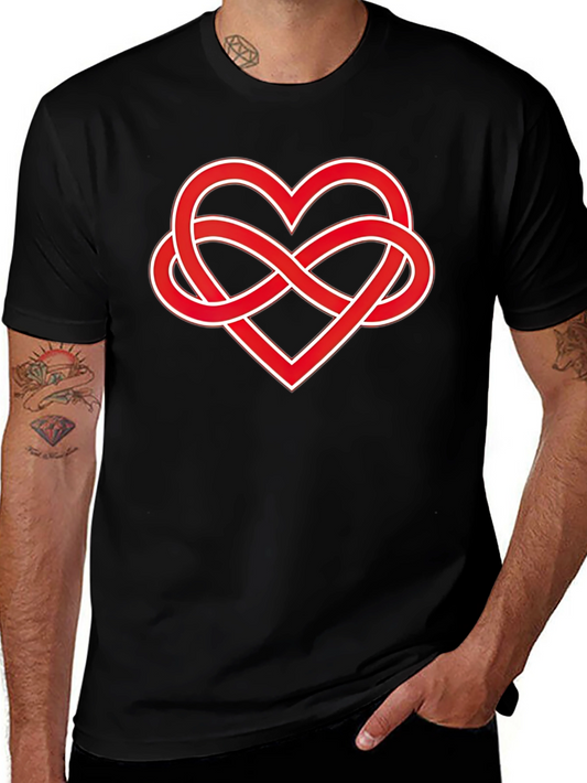 Heart Infinity Knot Graphic Tee