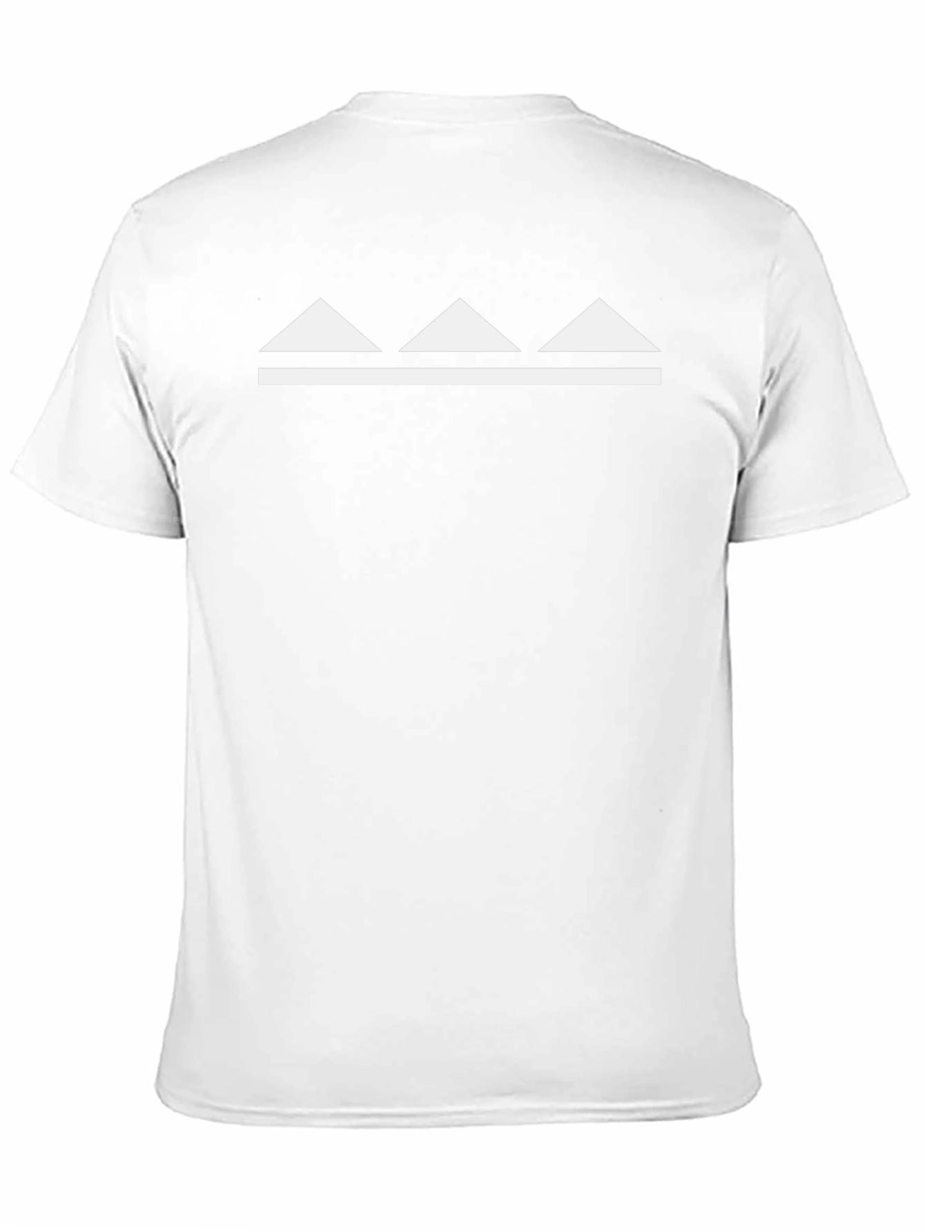 Geometric Mountain Graphic Tee - Black