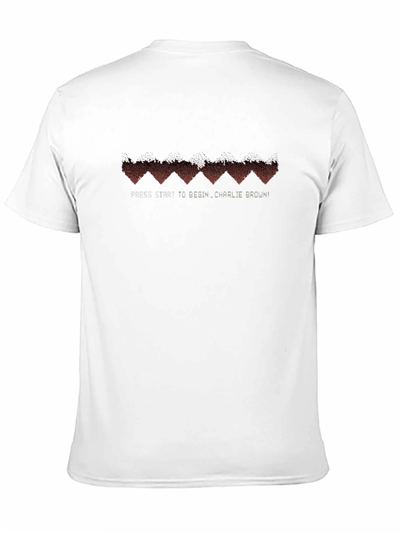 Retro Gamer Heart T-Shirt - Press Start Charlie Brown!