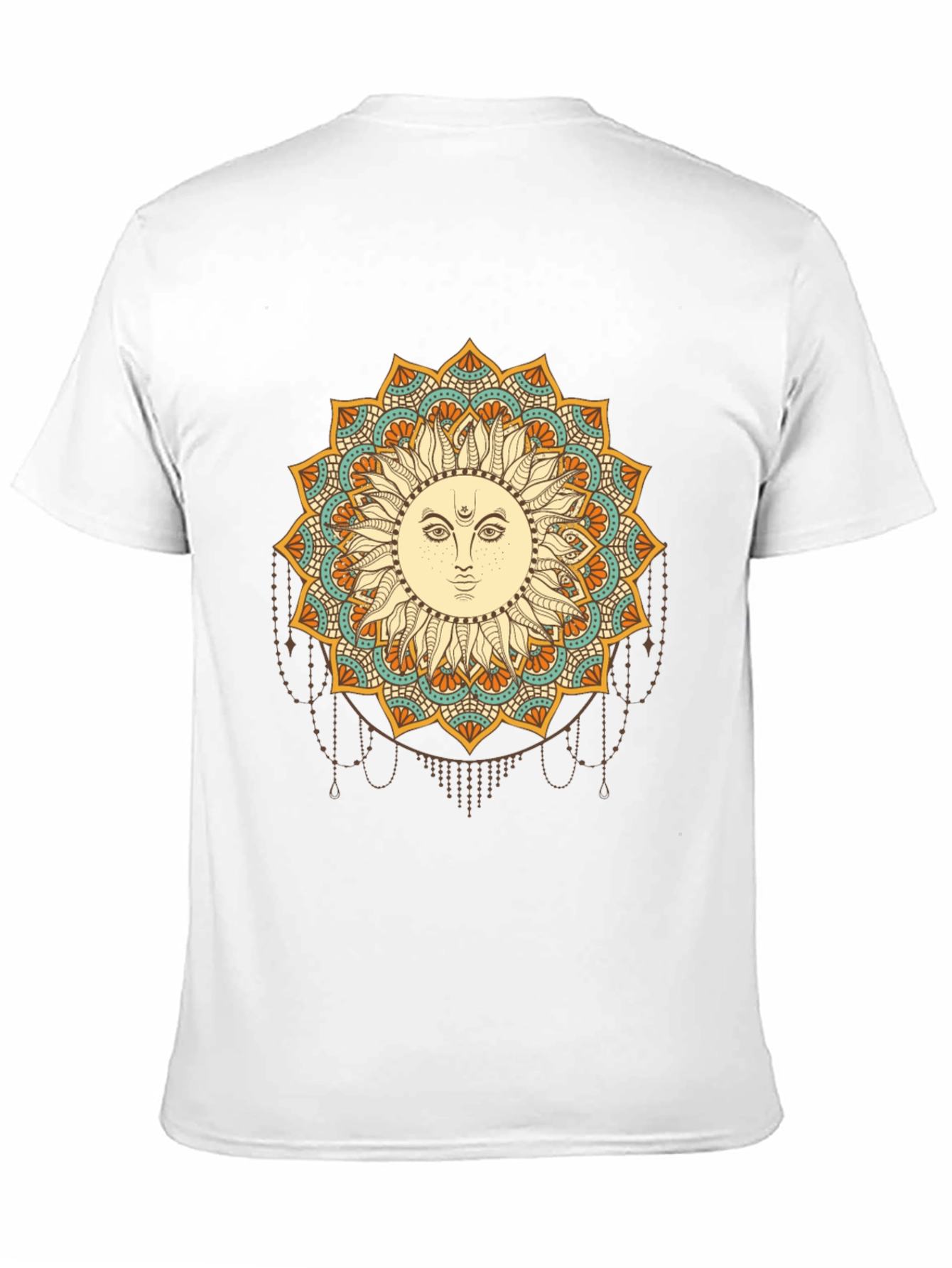 Sun Mandala Graphic Black T-Shirt
