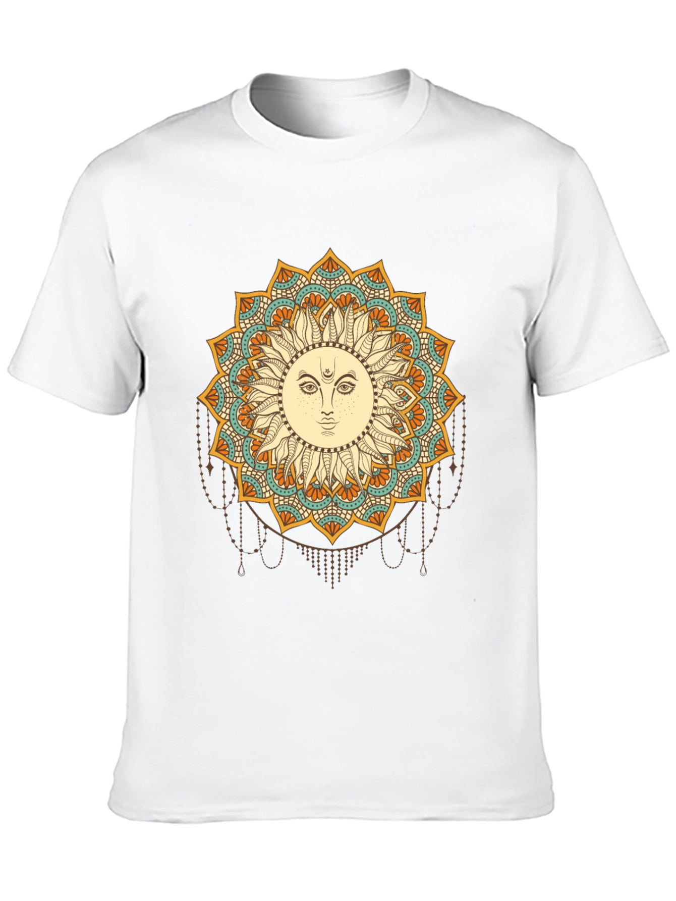 Sun Mandala Graphic Black T-Shirt