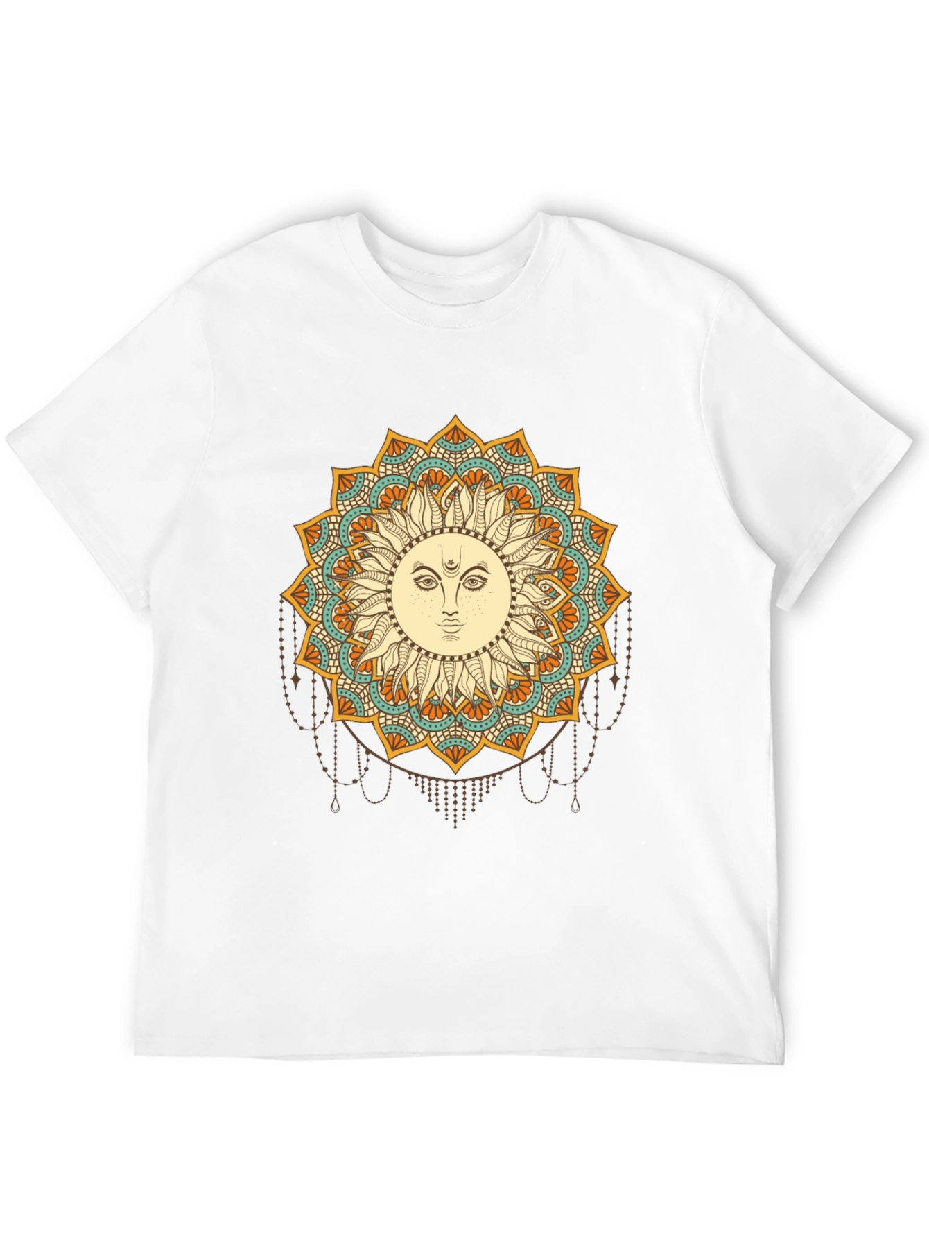 Sun Mandala Graphic Black T-Shirt