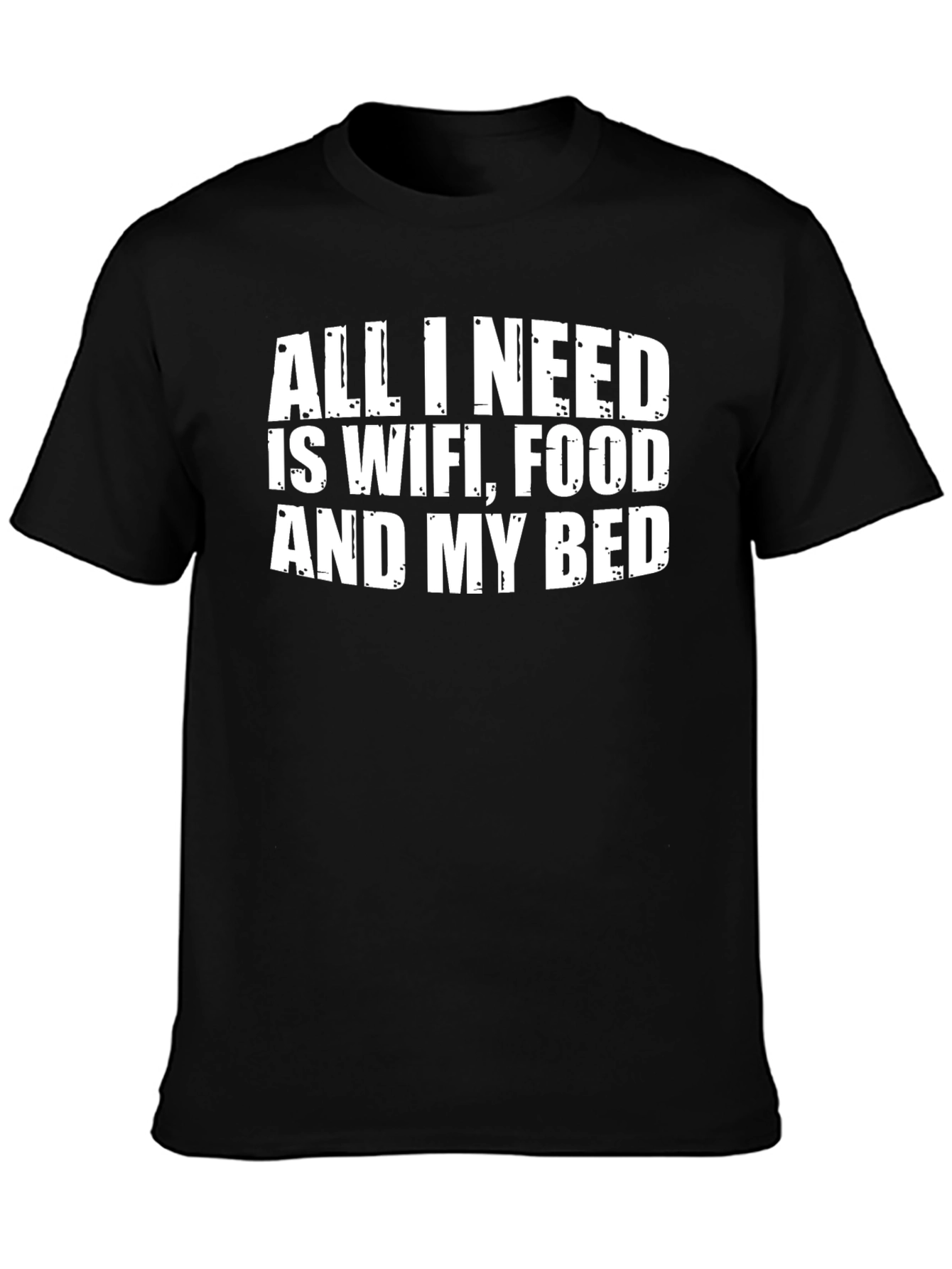 WiFi Food Bed Funny Graphic Tee - Soft Cotton