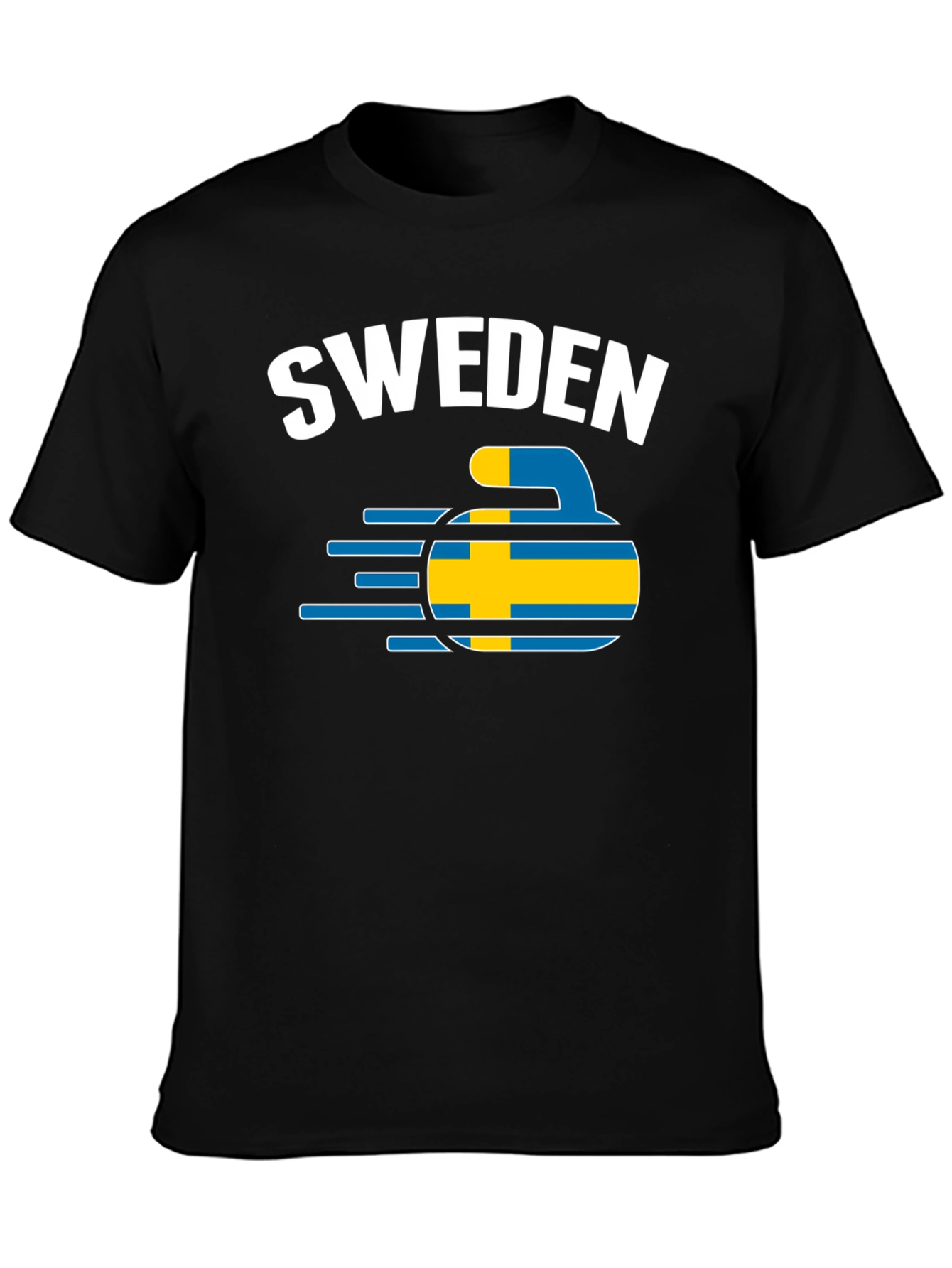 Sweden Curling T-Shirt - Country Pride Tee