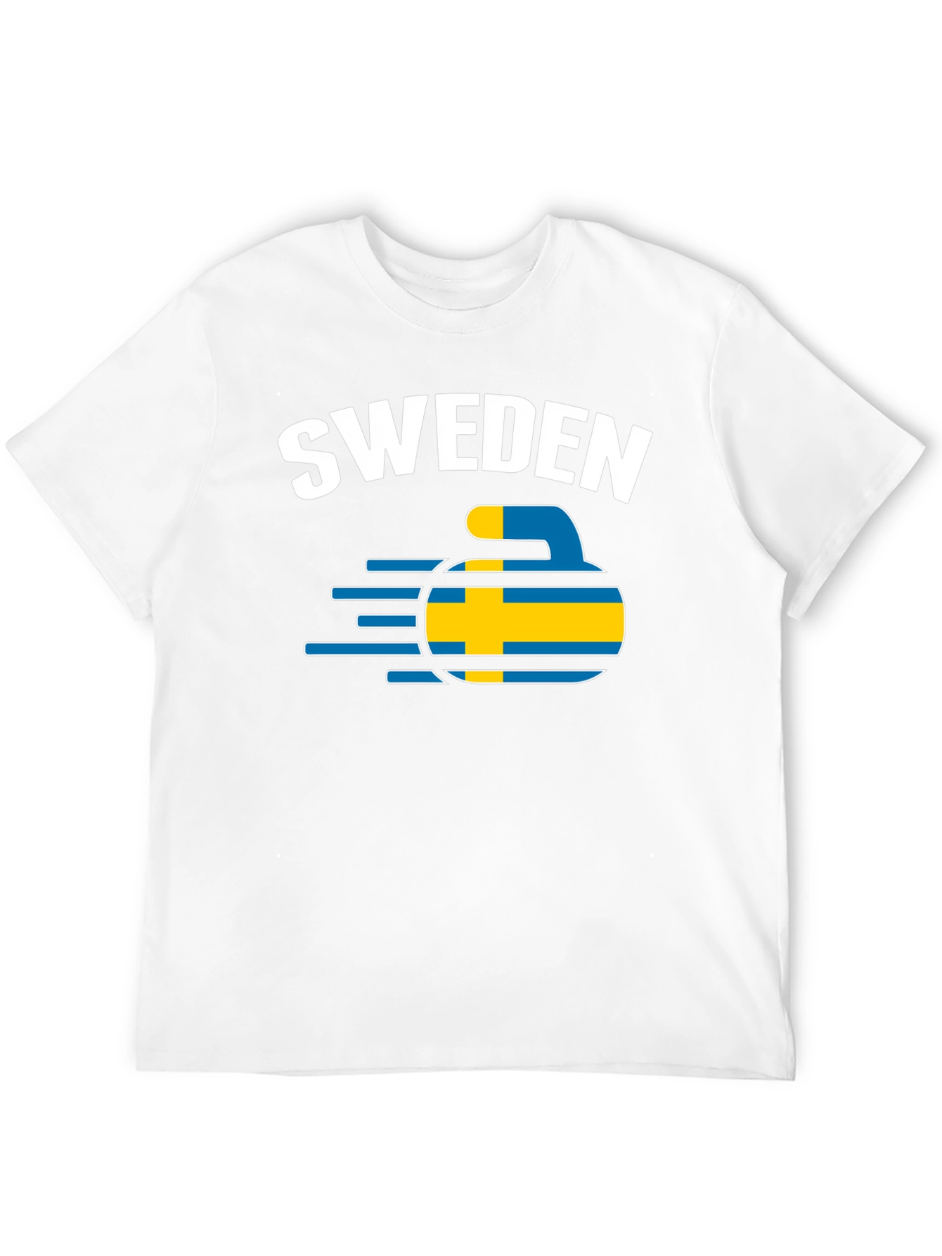 Sweden Curling T-Shirt - Country Pride Tee