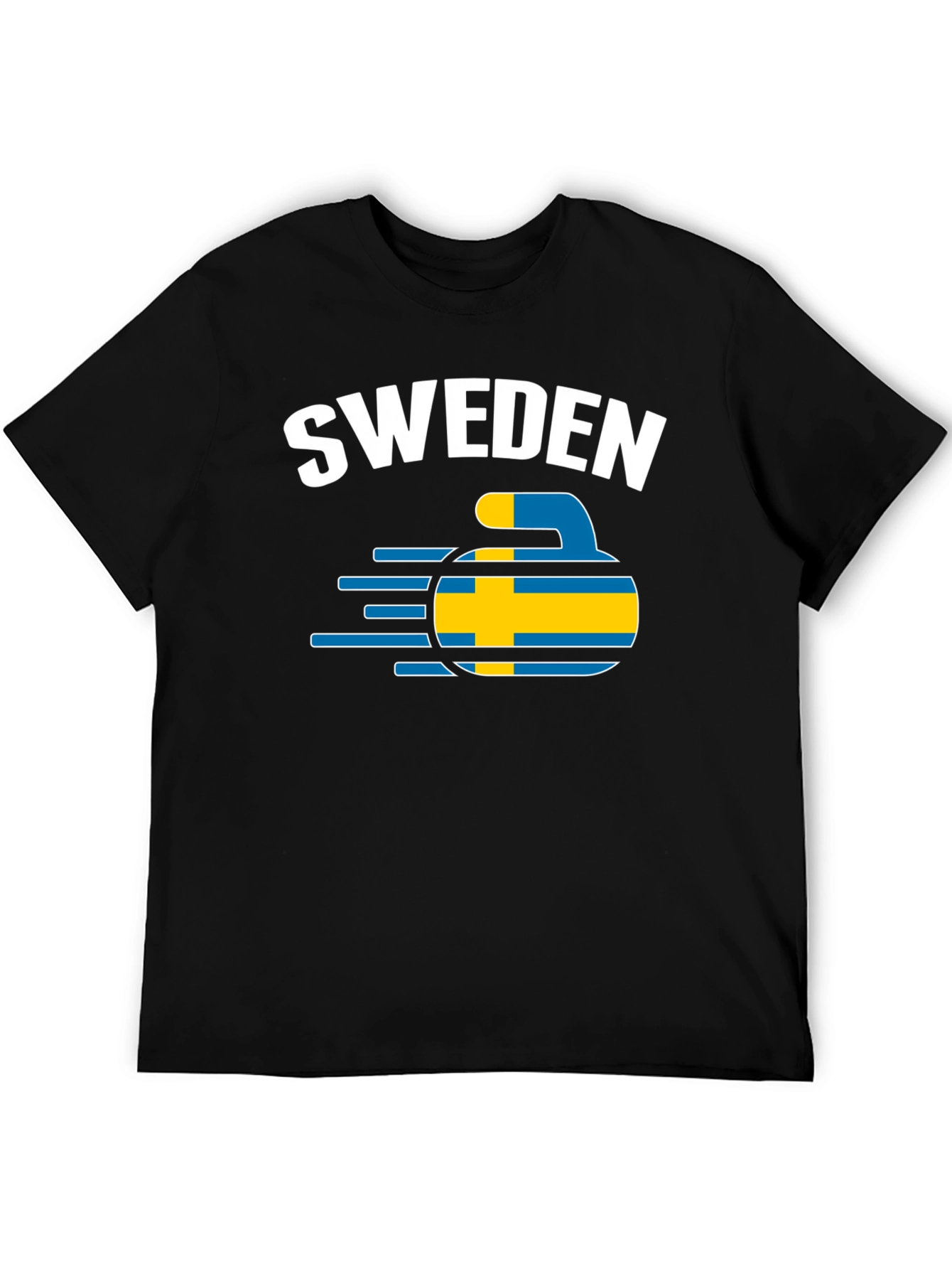 Sweden Curling T-Shirt - Country Pride Tee