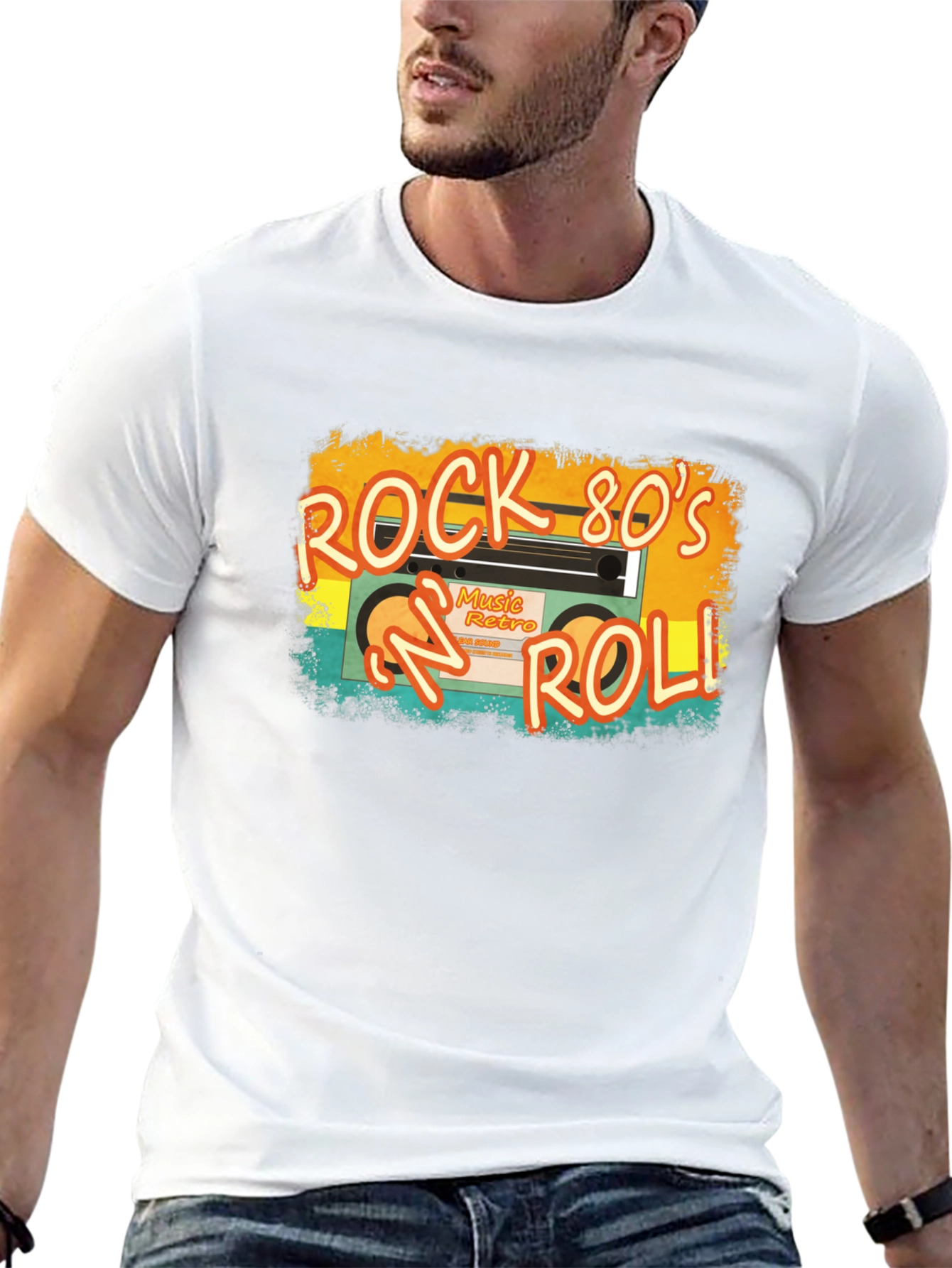 Rock 80s N Roll Retro Music T-Shirt