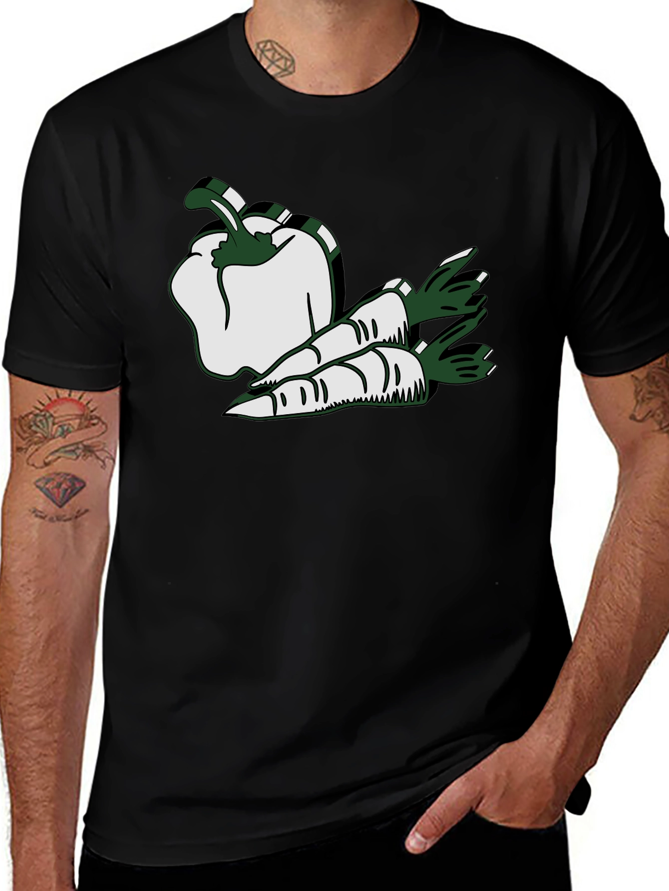 Veggie Graphic Tee - Pepper and Carrots