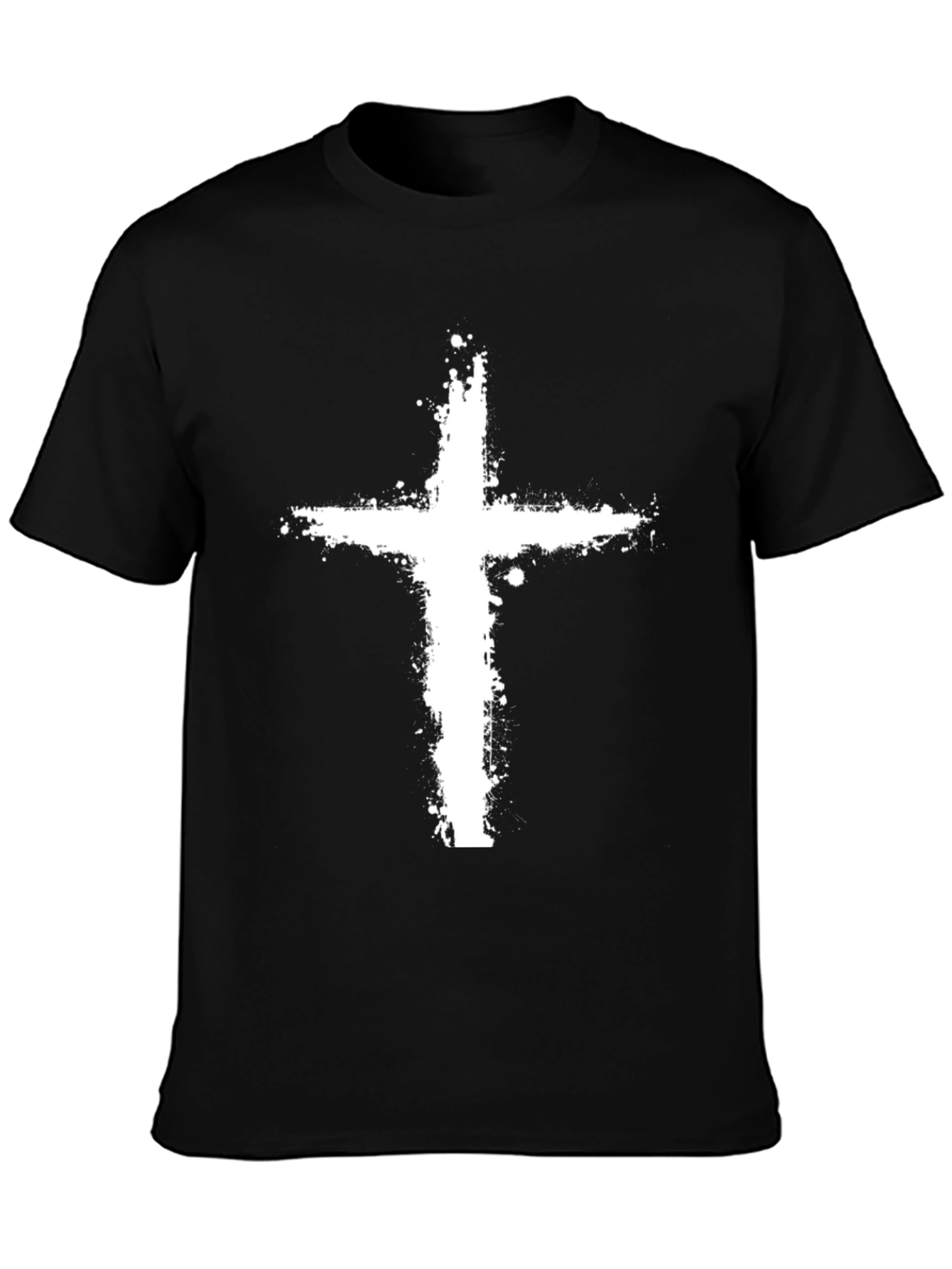 Grunge Cross Graphic T-Shirt