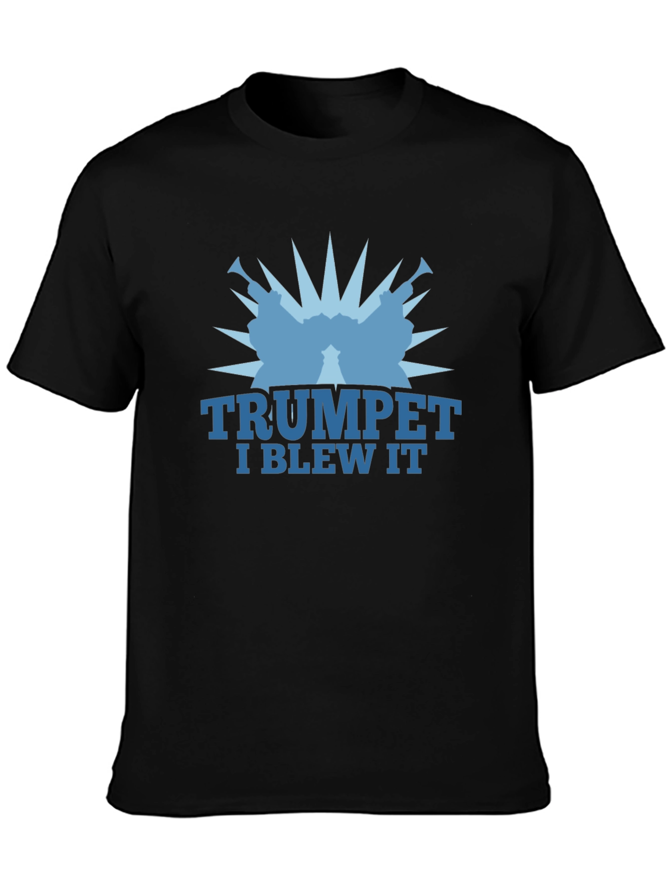 Trumpet I Blew It Graphic Tee - Black