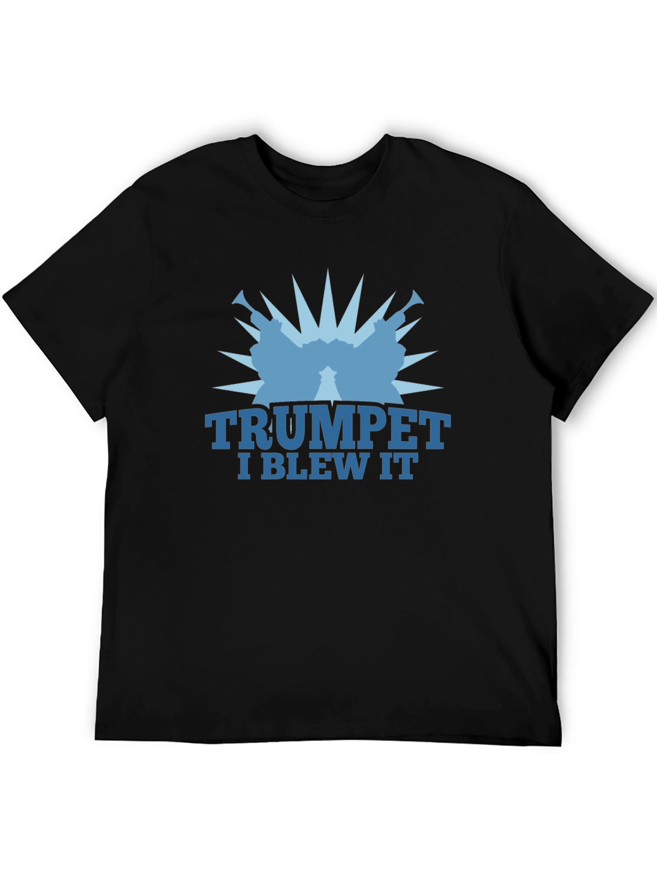 Trumpet I Blew It Graphic Tee - Black
