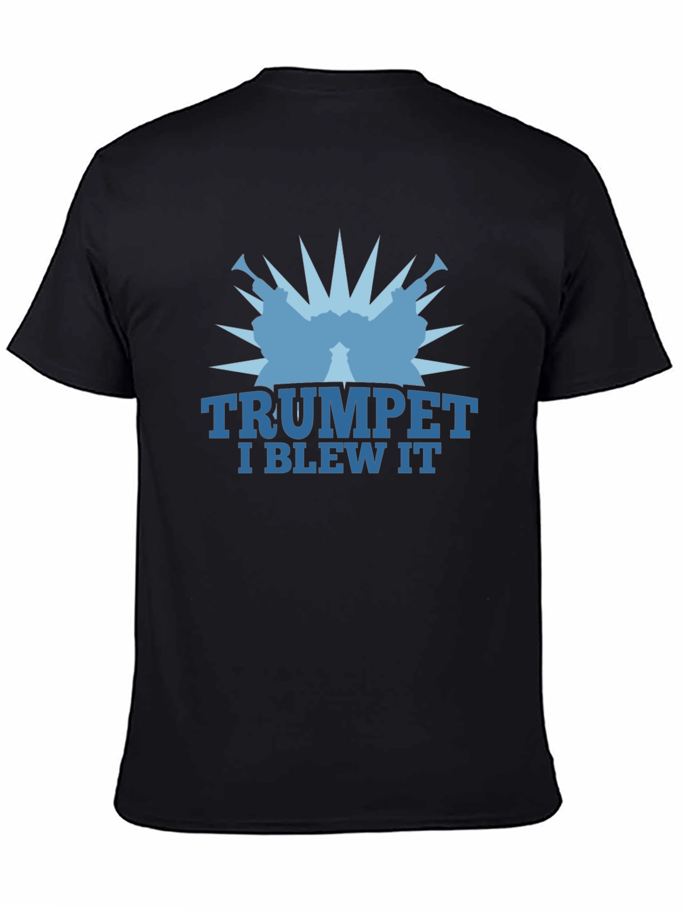 Trumpet I Blew It Graphic Tee - Black