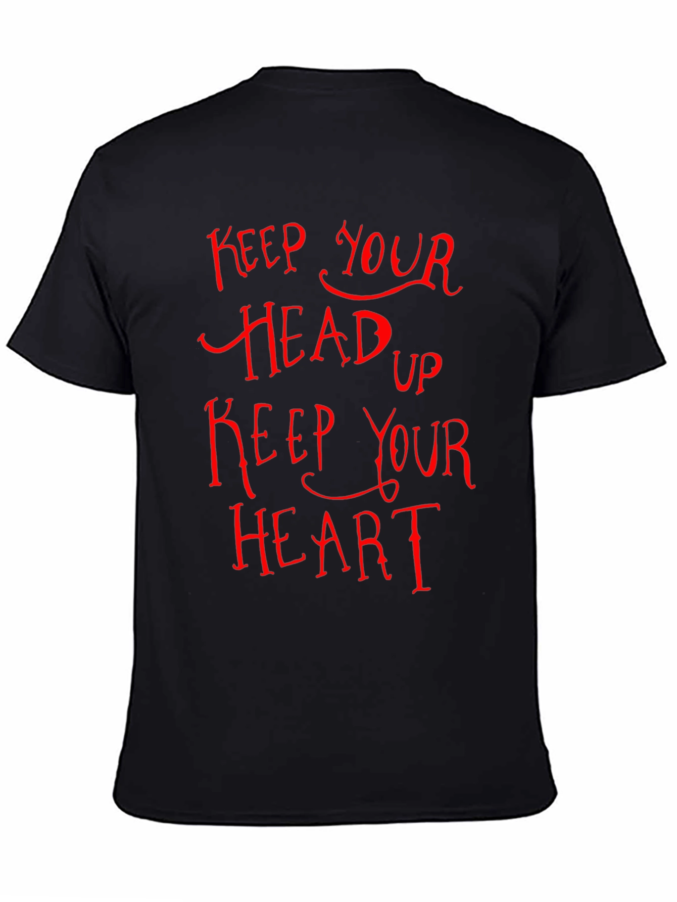 Keep Your Head Up Graphic Tee - Black