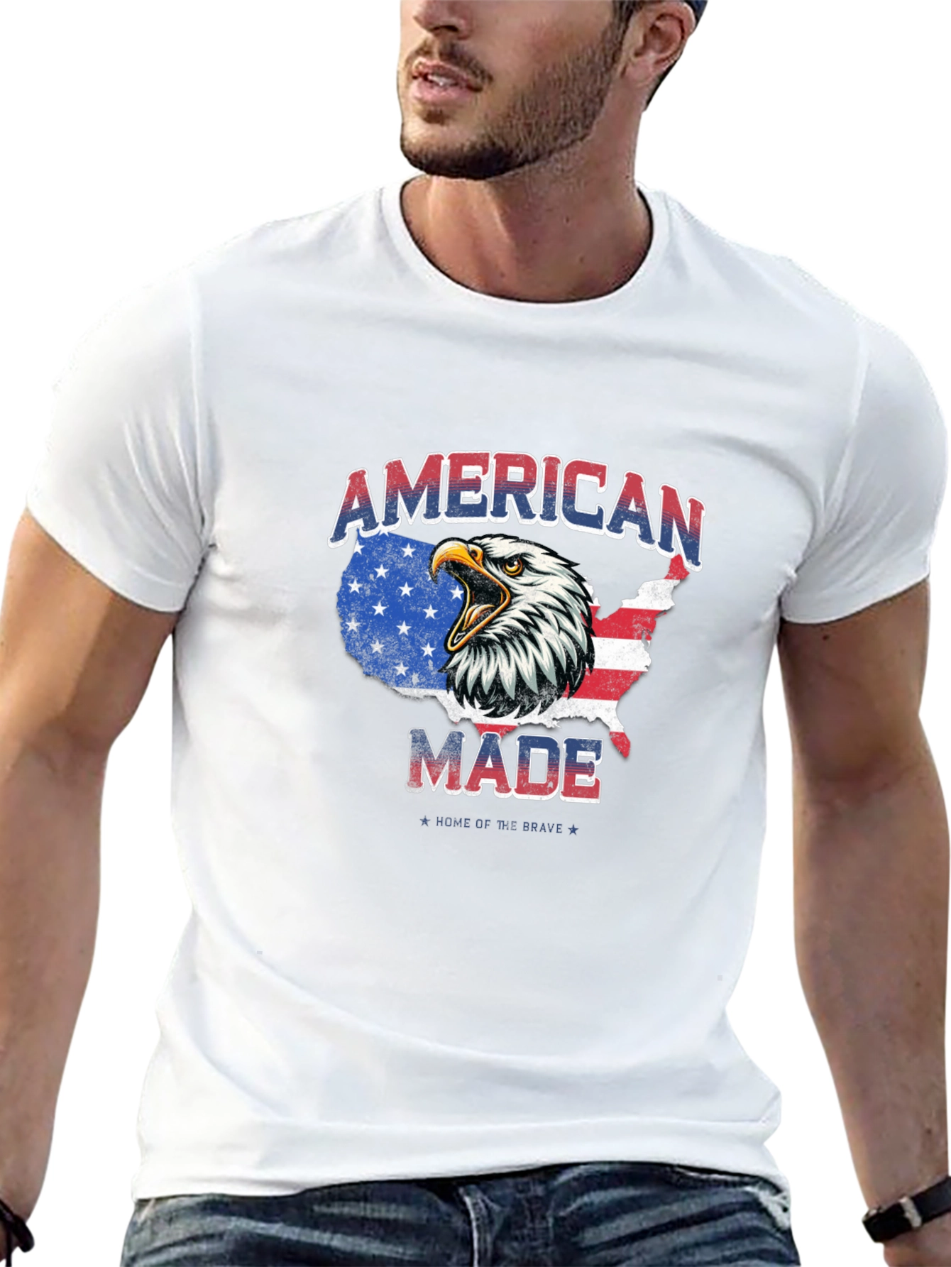 American Made Eagle Graphic T-Shirt