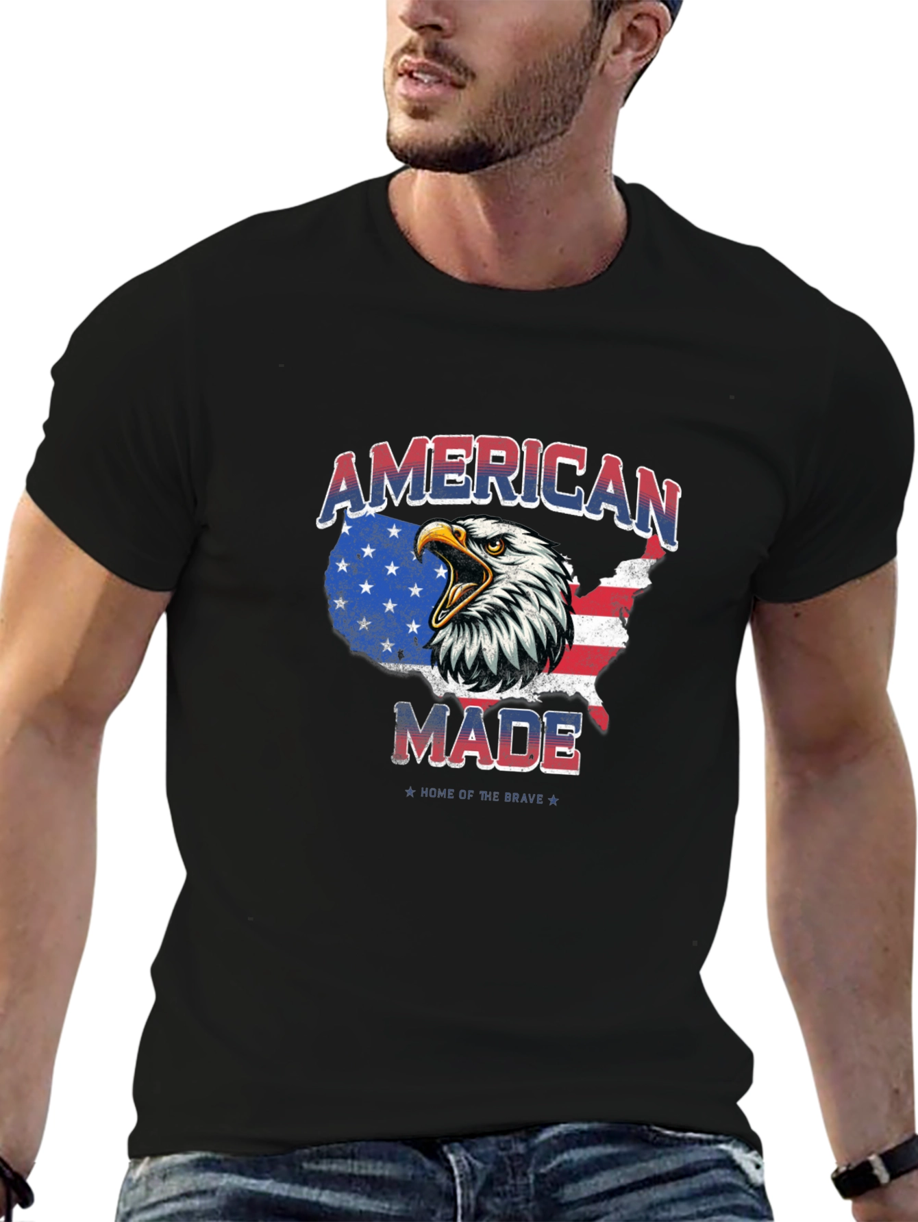 American Made Eagle Graphic T-Shirt