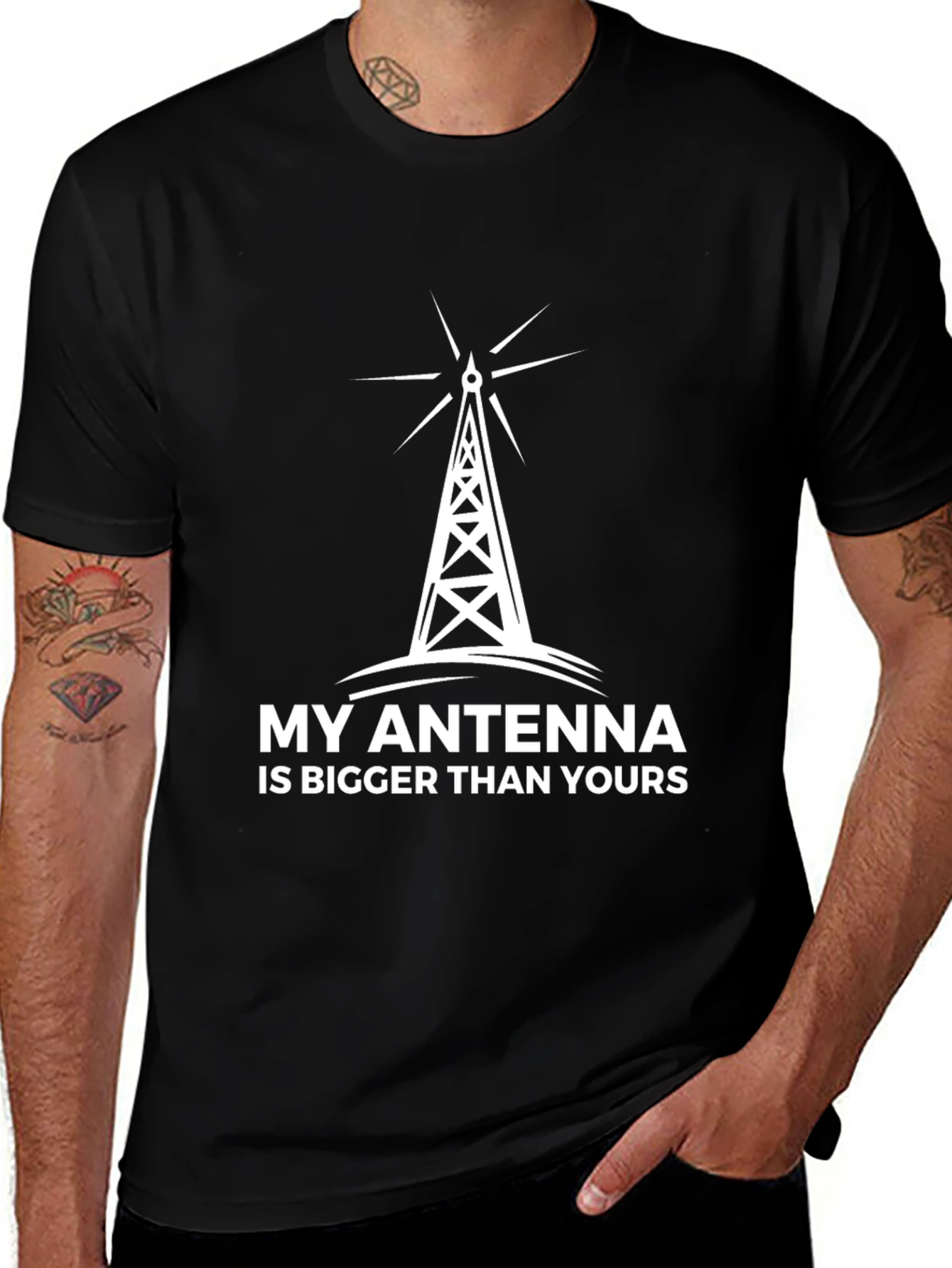 My Antenna is Bigger T-Shirt - Radio Ham Shirt
