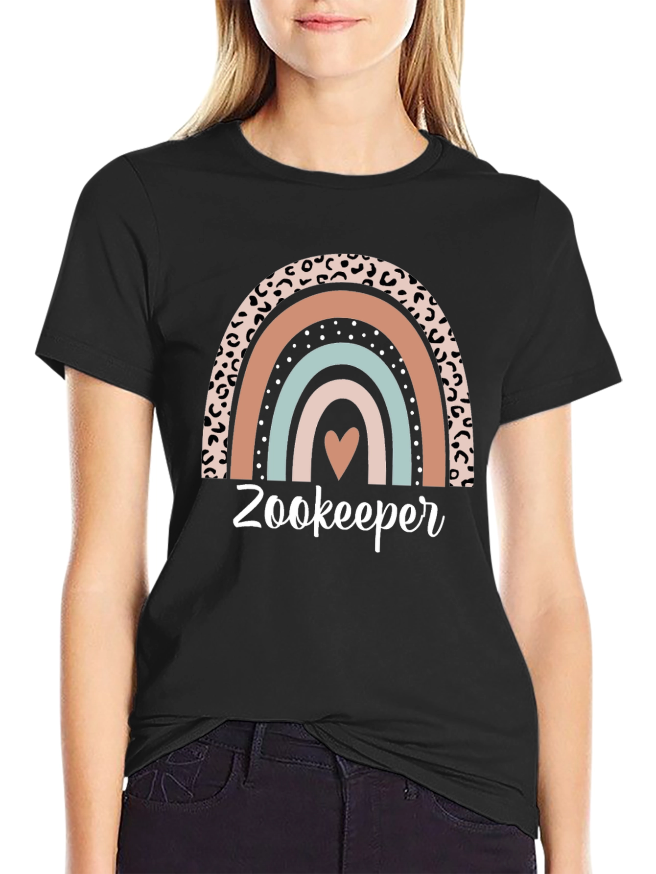 Zookeeper Rainbow T-Shirt Animal Lover Tee