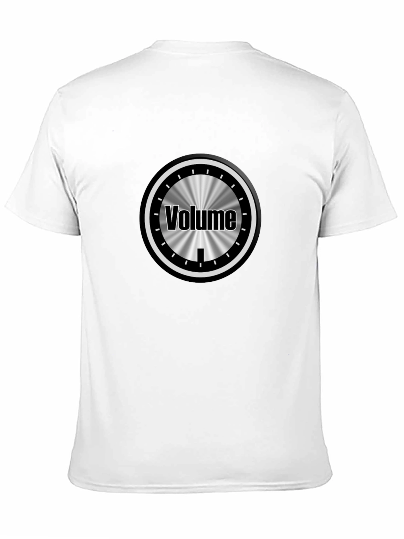 Volume Knob Graphic Tee - Black Cotton T-Shirt