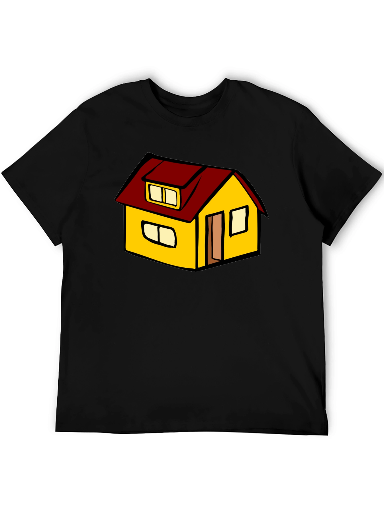 Cute Cartoon House Graphic T-Shirt