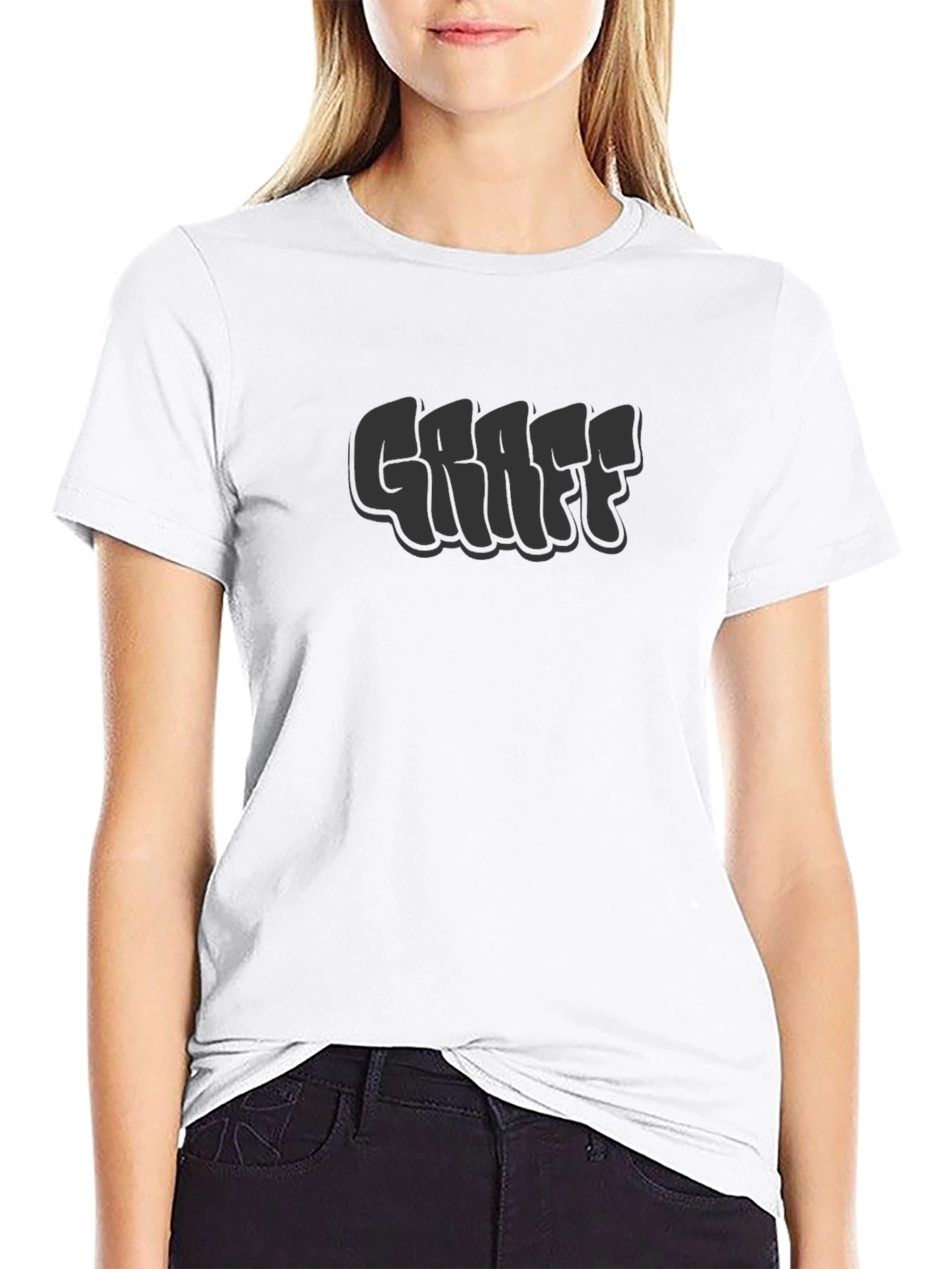 Graff Bubble Letter Black T-Shirt - Stylish Casual Wear