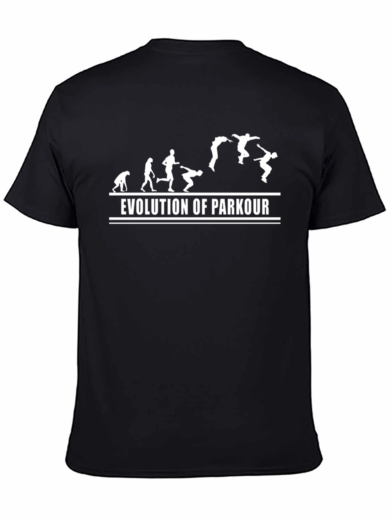 Evolution of Parkour Black T-Shirt