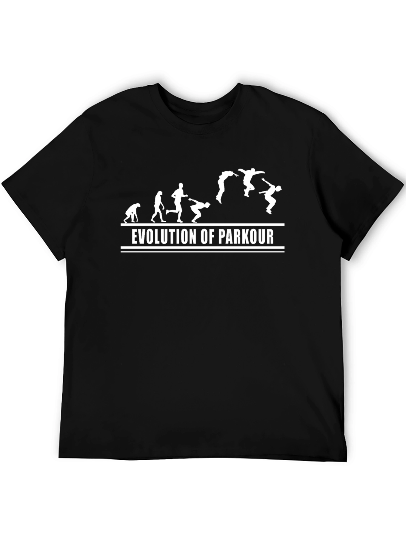Evolution of Parkour Black T-Shirt