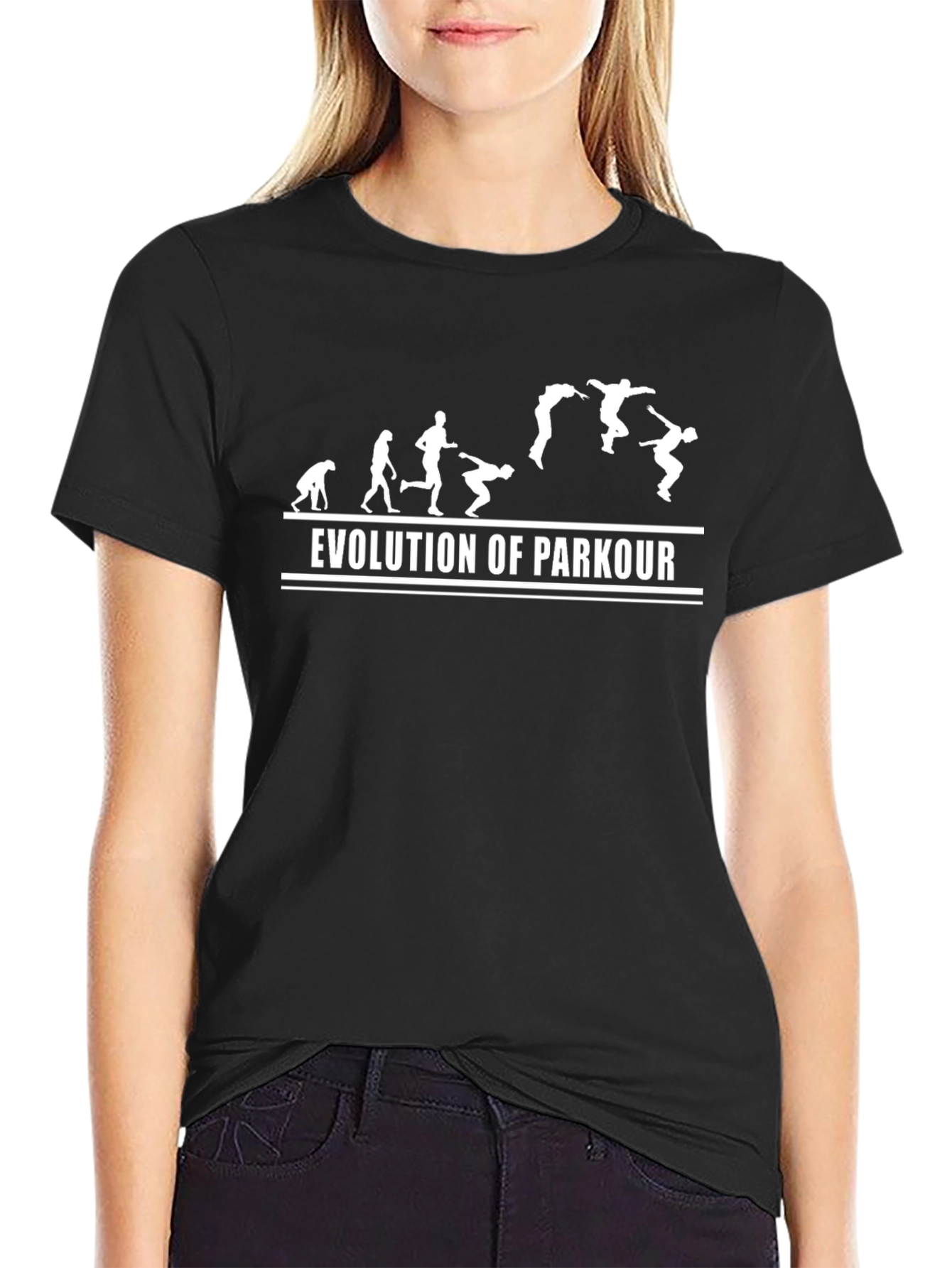 Evolution of Parkour Black T-Shirt