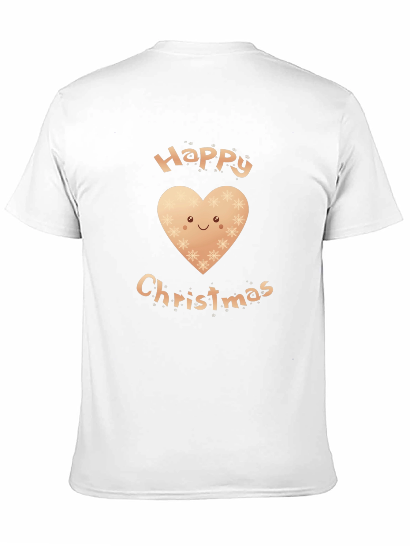 Festive Happy Christmas Heart Graphic T-Shirt
