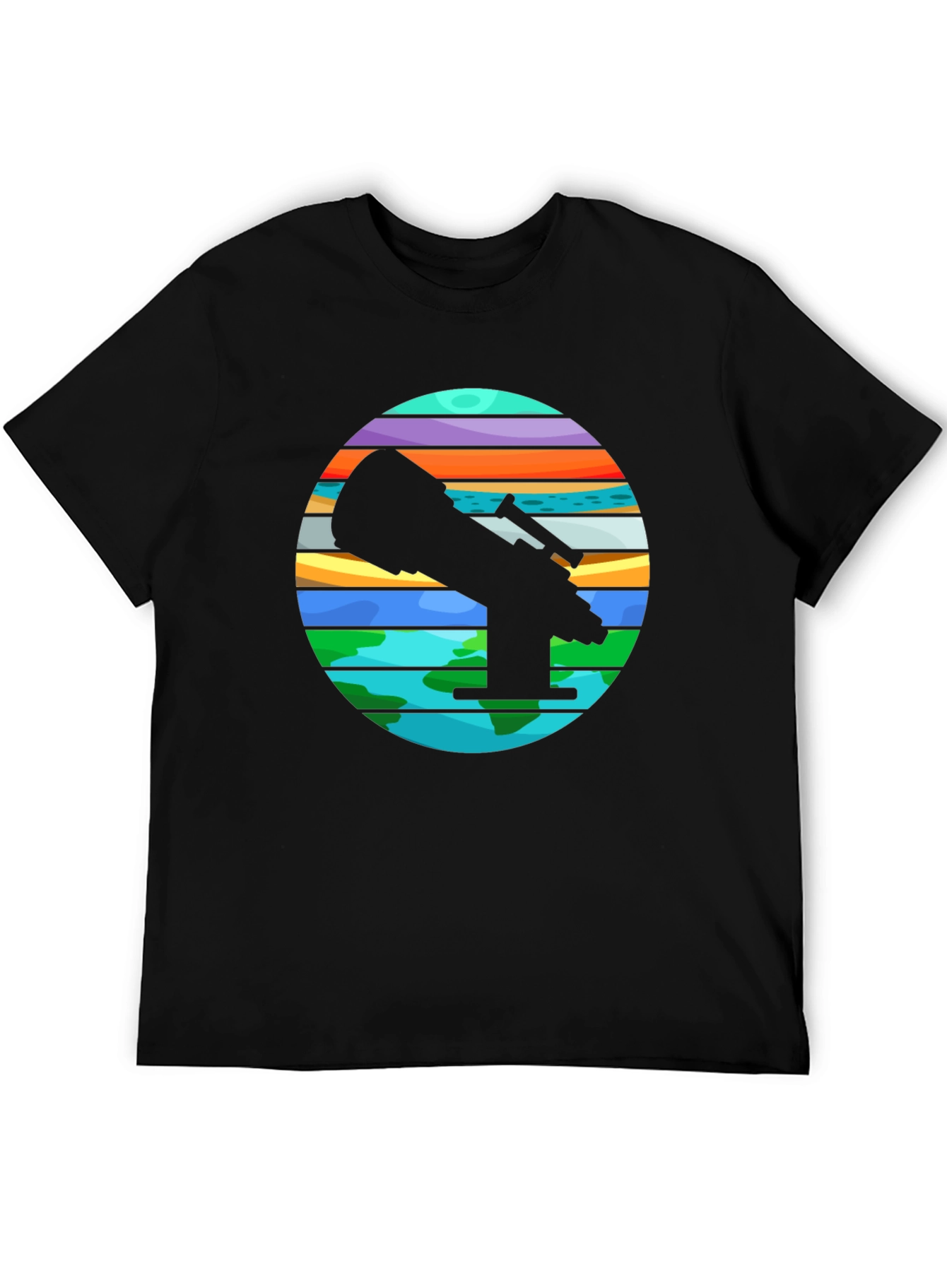 Telescope Graphic Tee - Explore the Universe!