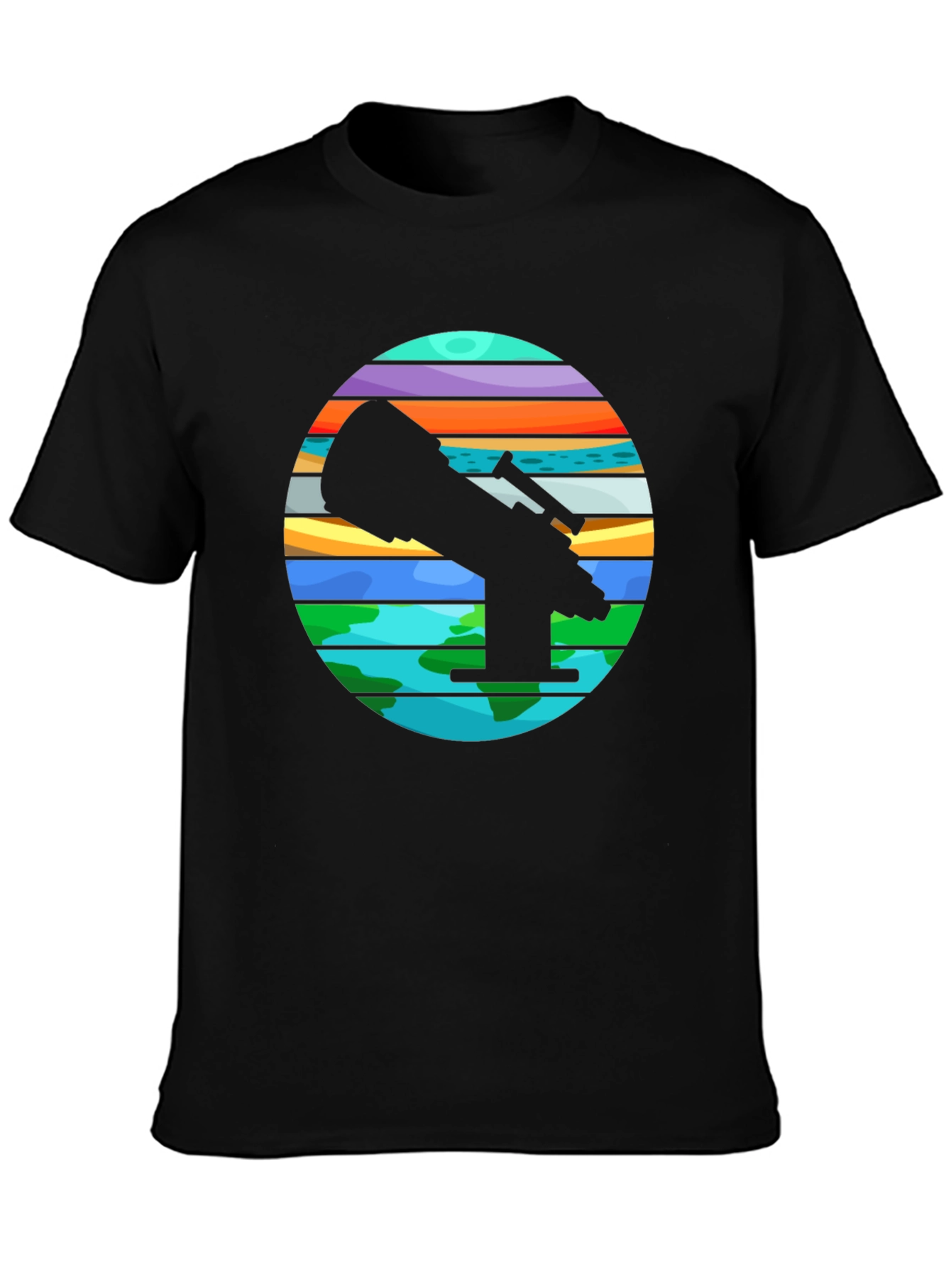 Telescope Graphic Tee - Explore the Universe!