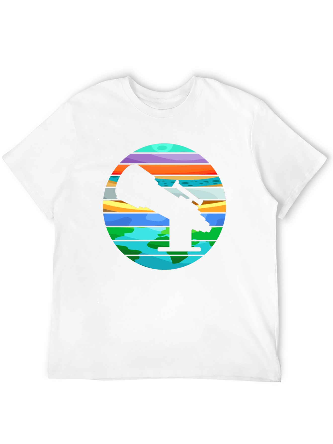 Telescope Graphic Tee - Explore the Universe!