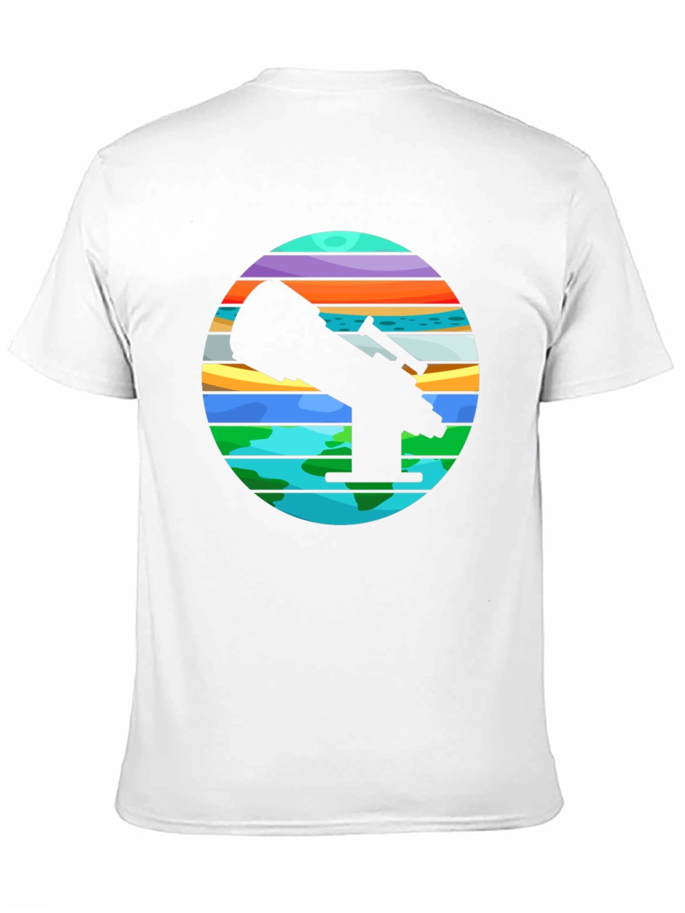 Telescope Graphic Tee - Explore the Universe!