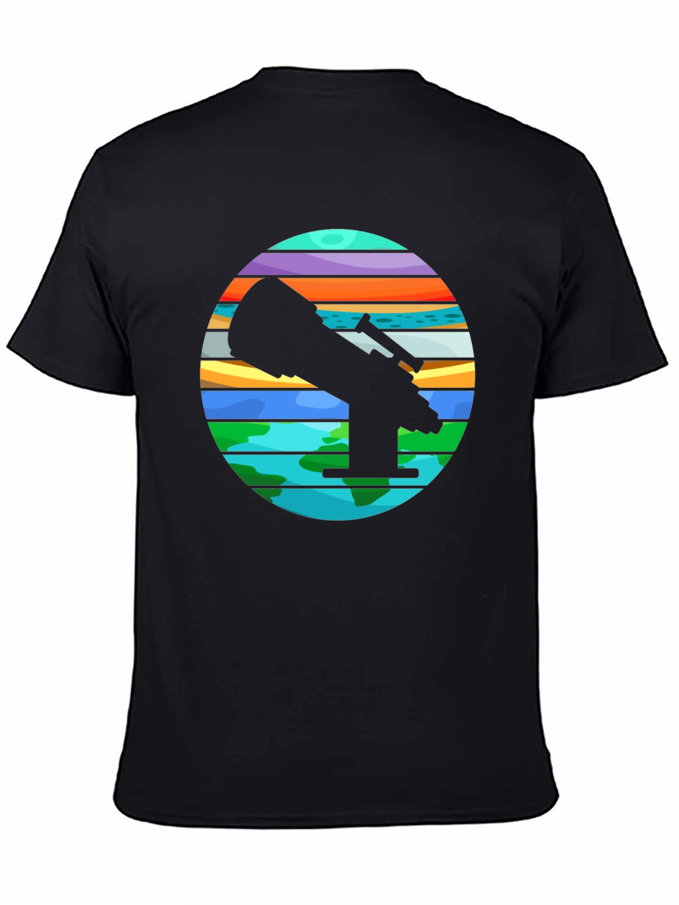 Telescope Graphic Tee - Explore the Universe!