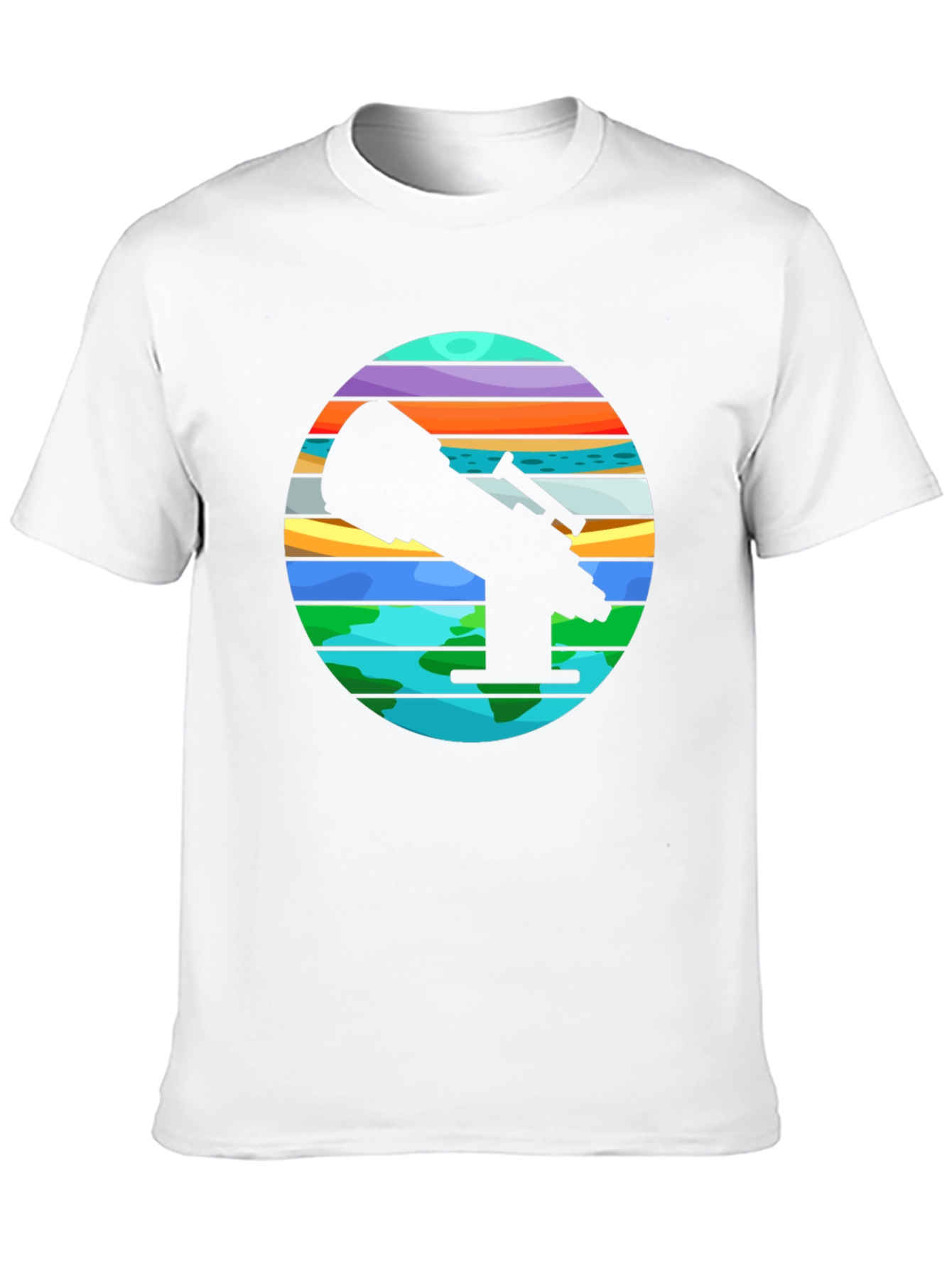 Telescope Graphic Tee - Explore the Universe!