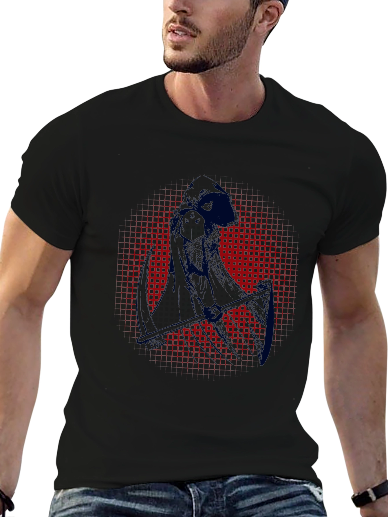 Grim Reaper Graphic Tee - Dark Humor T-Shirt