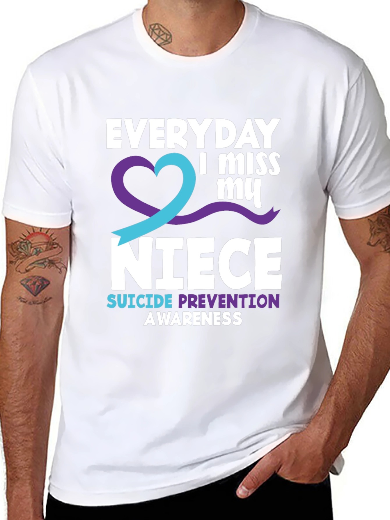 Everyday I Miss My Niece Suicide Prevention Awareness T-Shirt